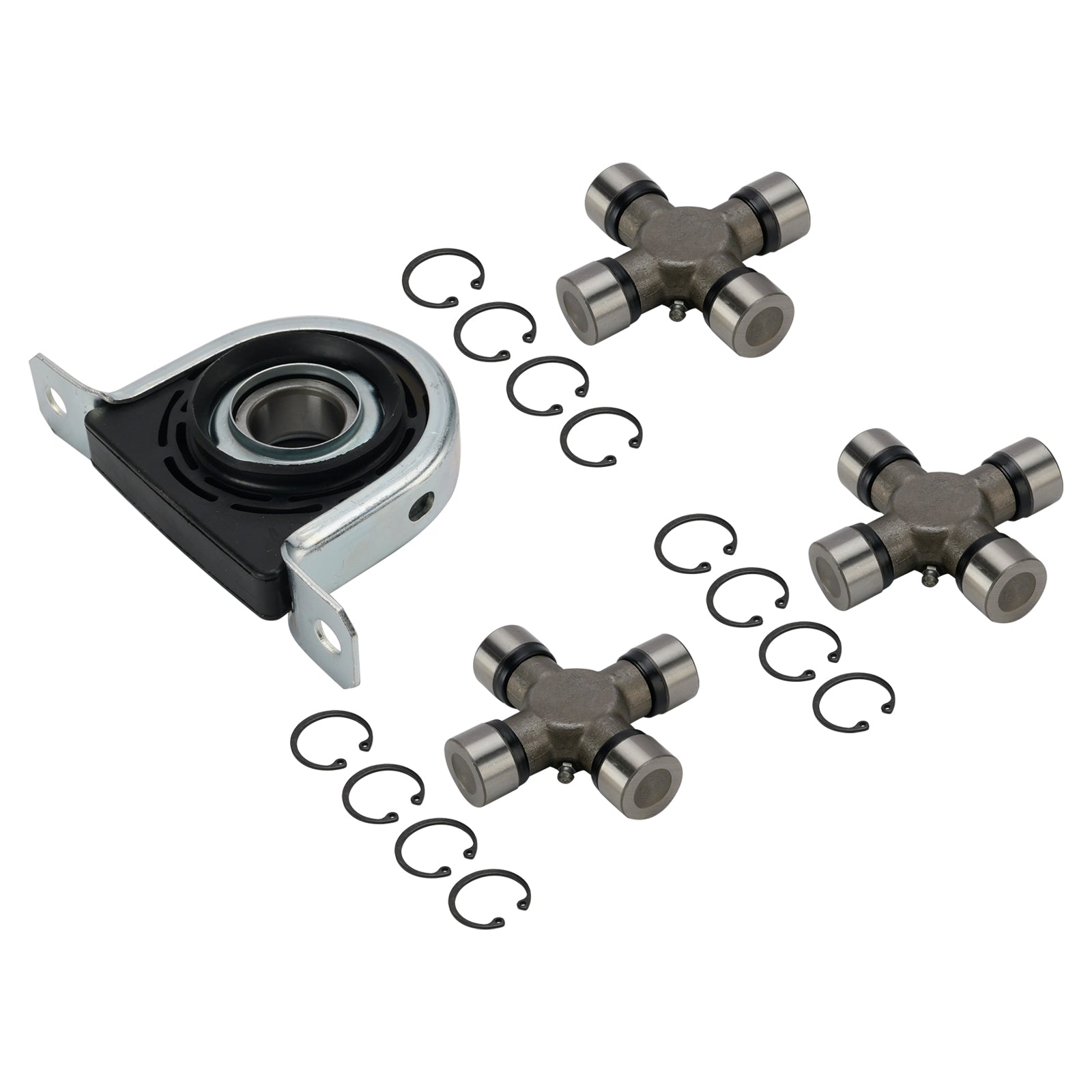 Driveshaft Carrier Bearing and U Joint Kit For 1999-2010 Ford F250 F350 Superduty 4WD