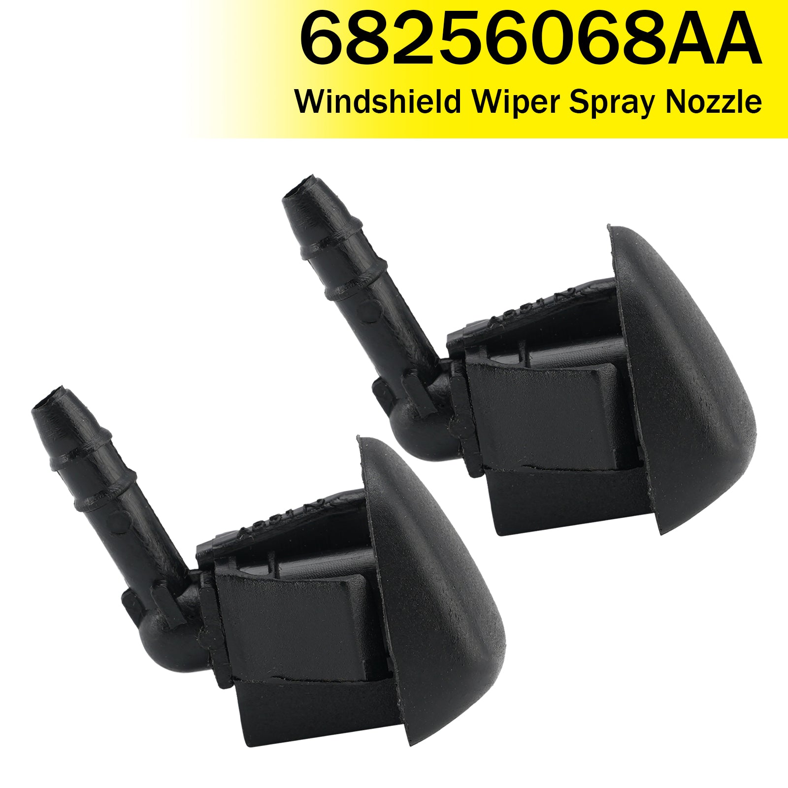 2015-2020 Jeep Renegade 2 Pcs Windshield Wiper Spray Nozzle 68256068AA