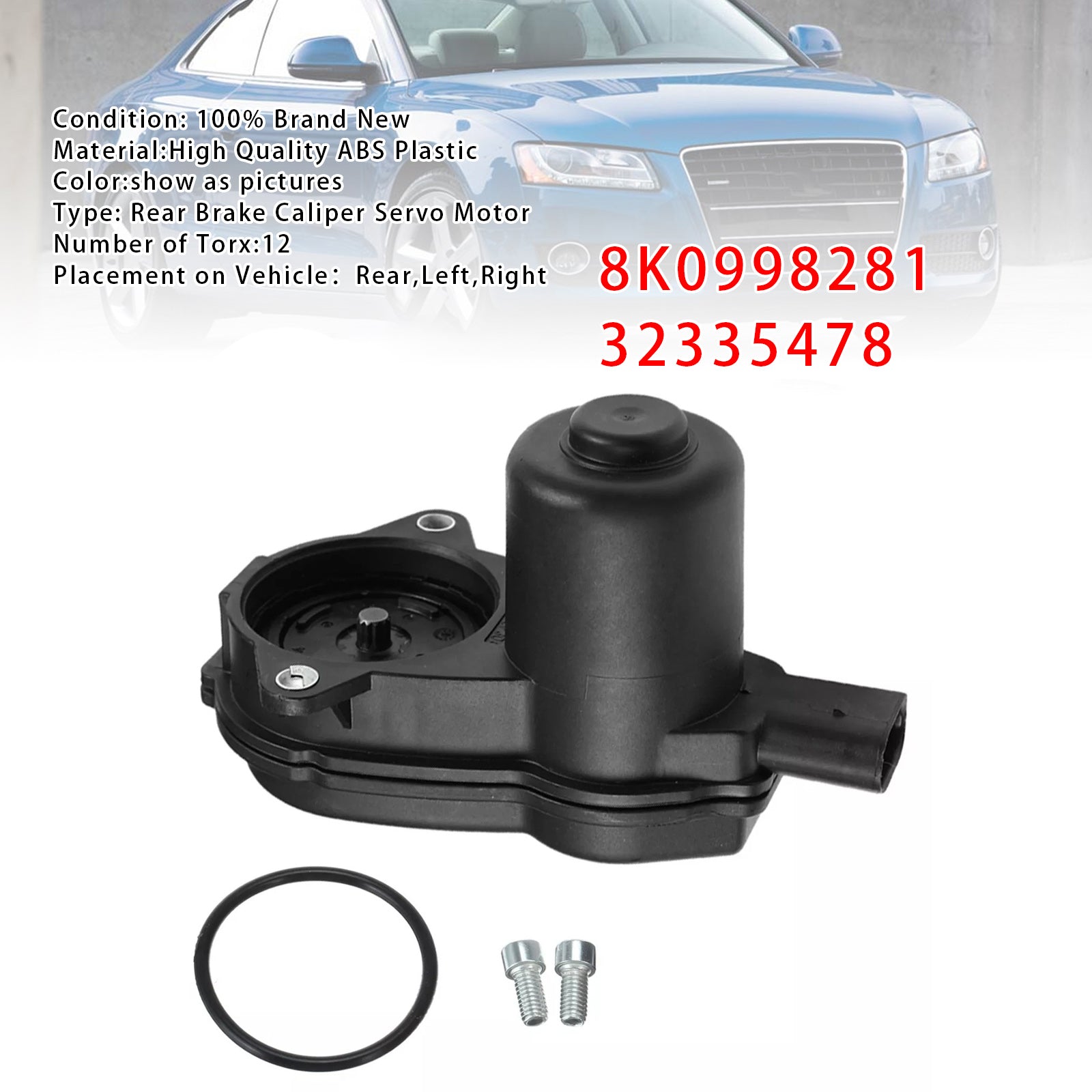 Rear Brake Caliper Servo Motor For Audi A4 A5 Q5 RS5 8K0998281 32335478