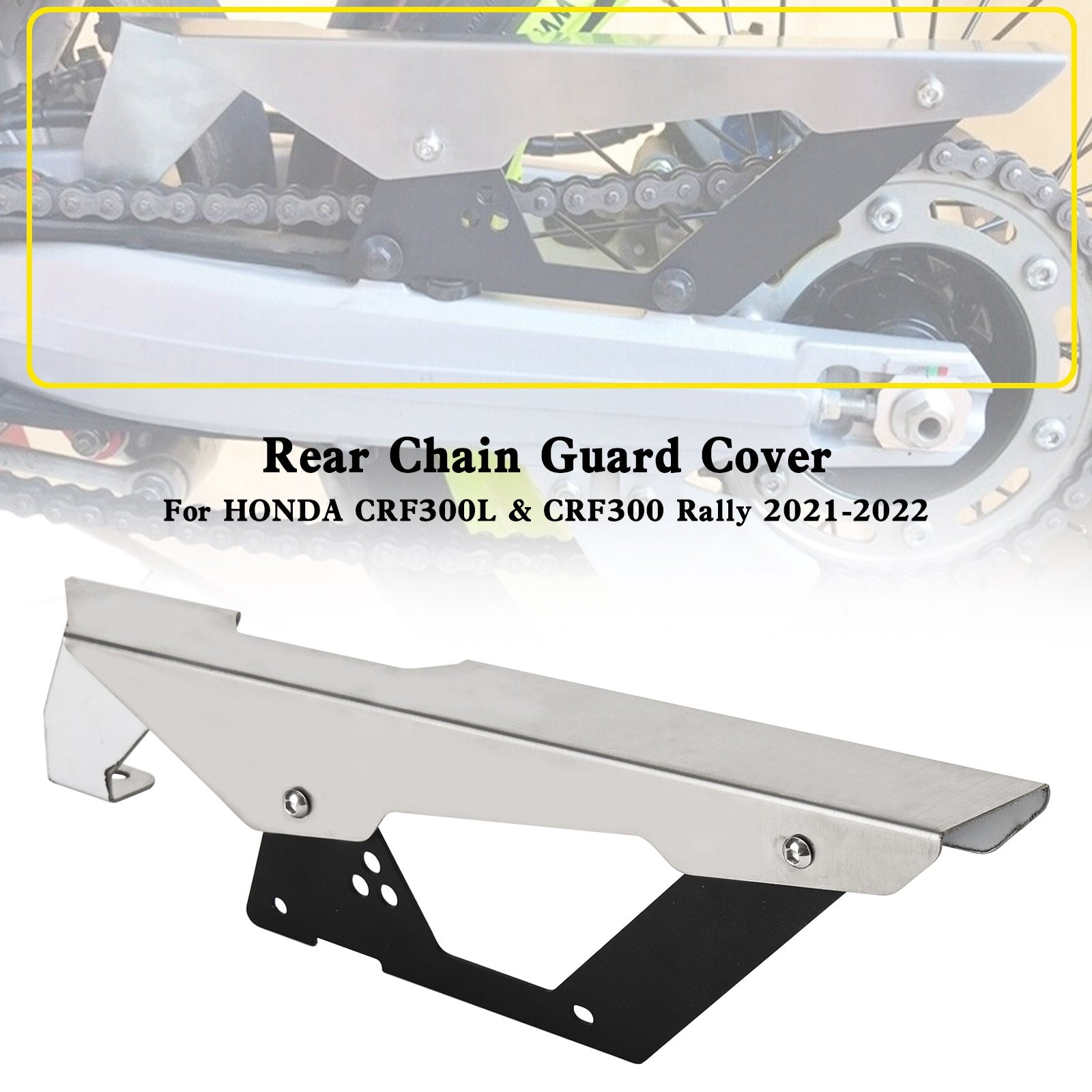 Cubierta protectora de cadena de piñón para HONDA CRF300L LA Rally ND16 2021-2022