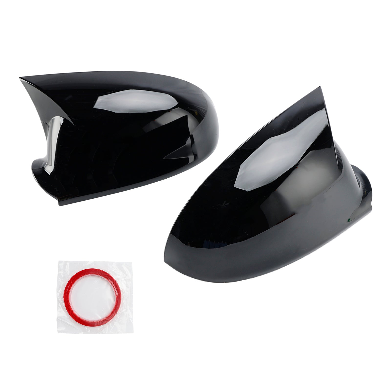VW Jetta 2005-2011 Gloss Black Wing Door Mirror Cover Caps Left + Right