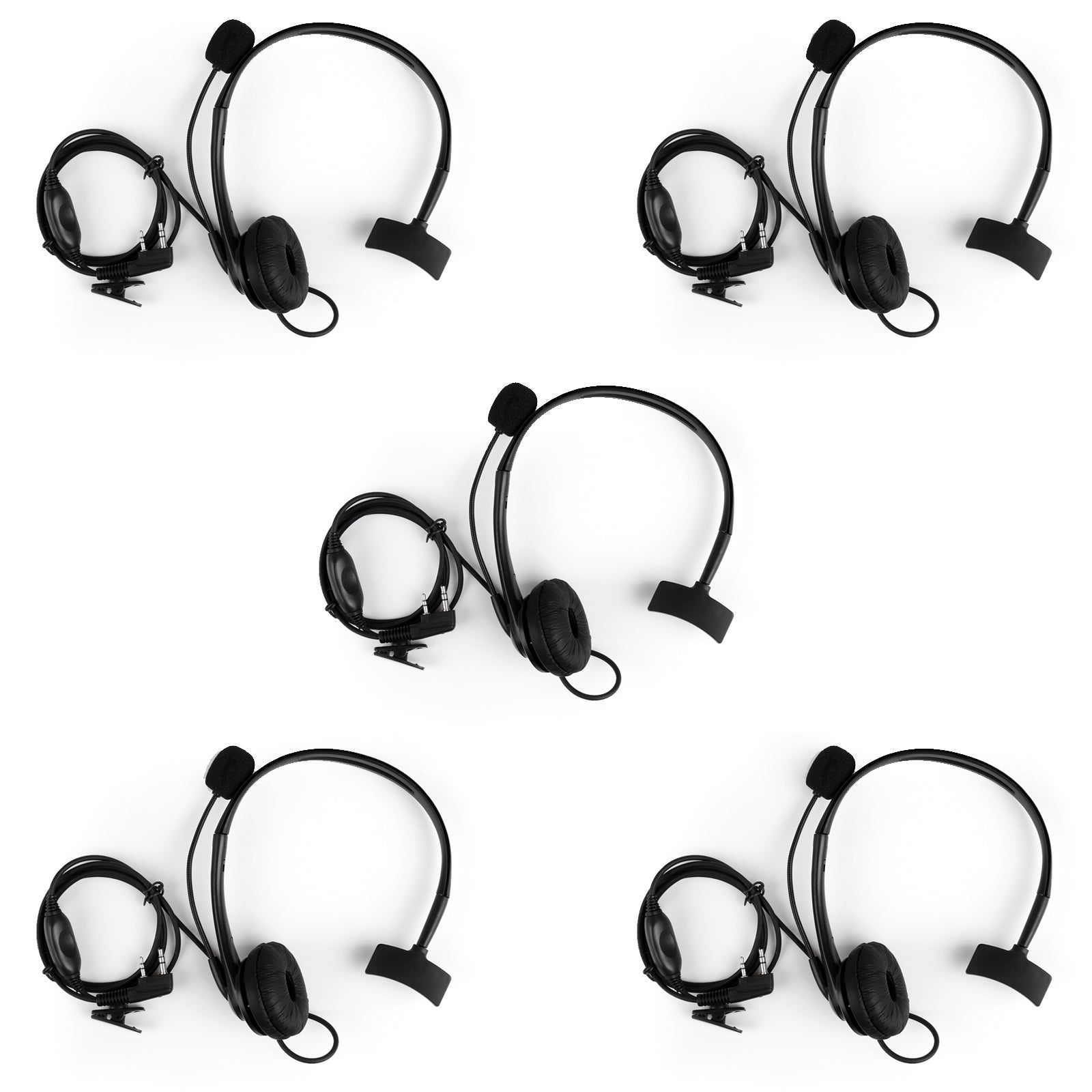 Overhead Headphone Headset For Kenwood Puxing Wouxun Baofeng 2-Way Radio