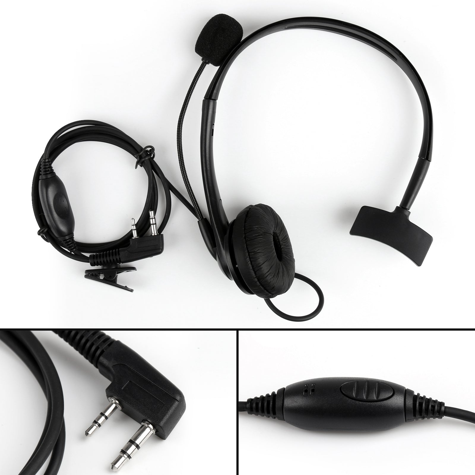 Overhead Headphone Headset For Kenwood Puxing Wouxun Baofeng 2-Way Radio