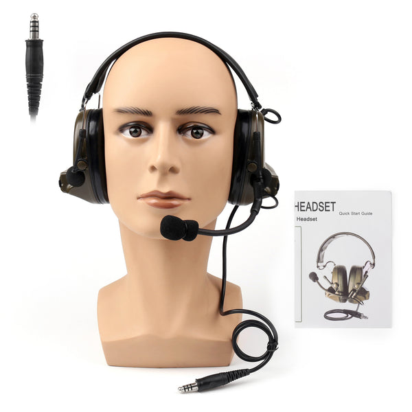 Tactical H50 Headset Used with PTT / U94 PTT For Kenwood two way radio