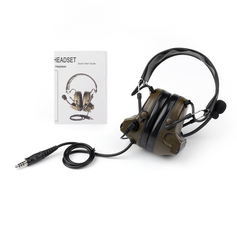 Auriculares tácticos H50 usados ​​con PTT/U94 PTT para radio bidireccional Kenwood