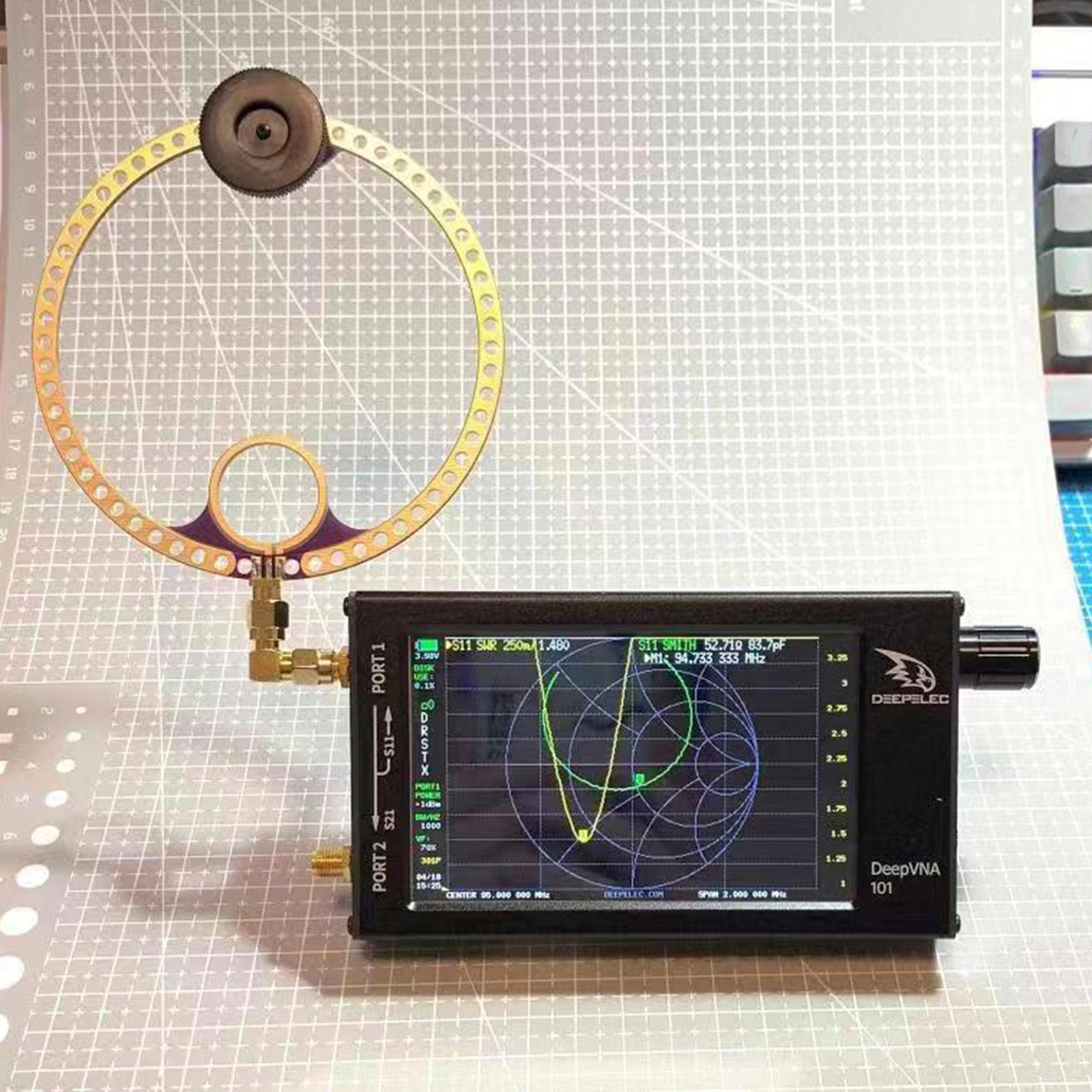 2x دونات VHF UHF FM هوائي حلقة صغيرة لاستقبال الراديو HFDY Malahiteam DSP DSP2