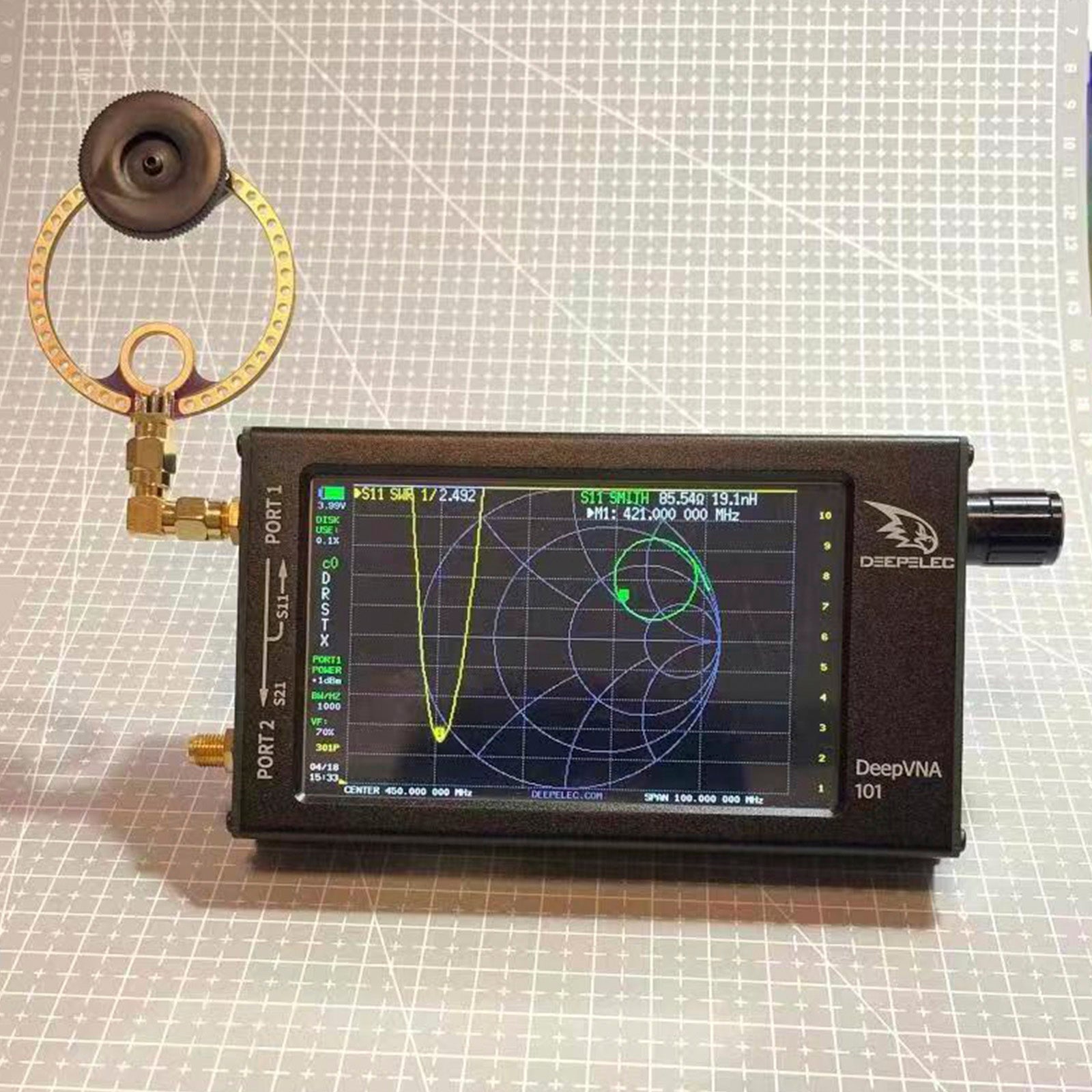 2x دونات VHF UHF FM هوائي حلقة صغيرة لاستقبال الراديو HFDY Malahiteam DSP DSP2