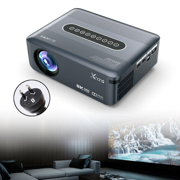 Ultra HD 8K Decoding Projection 1080p Android Movie Projector Home HDMI USB US