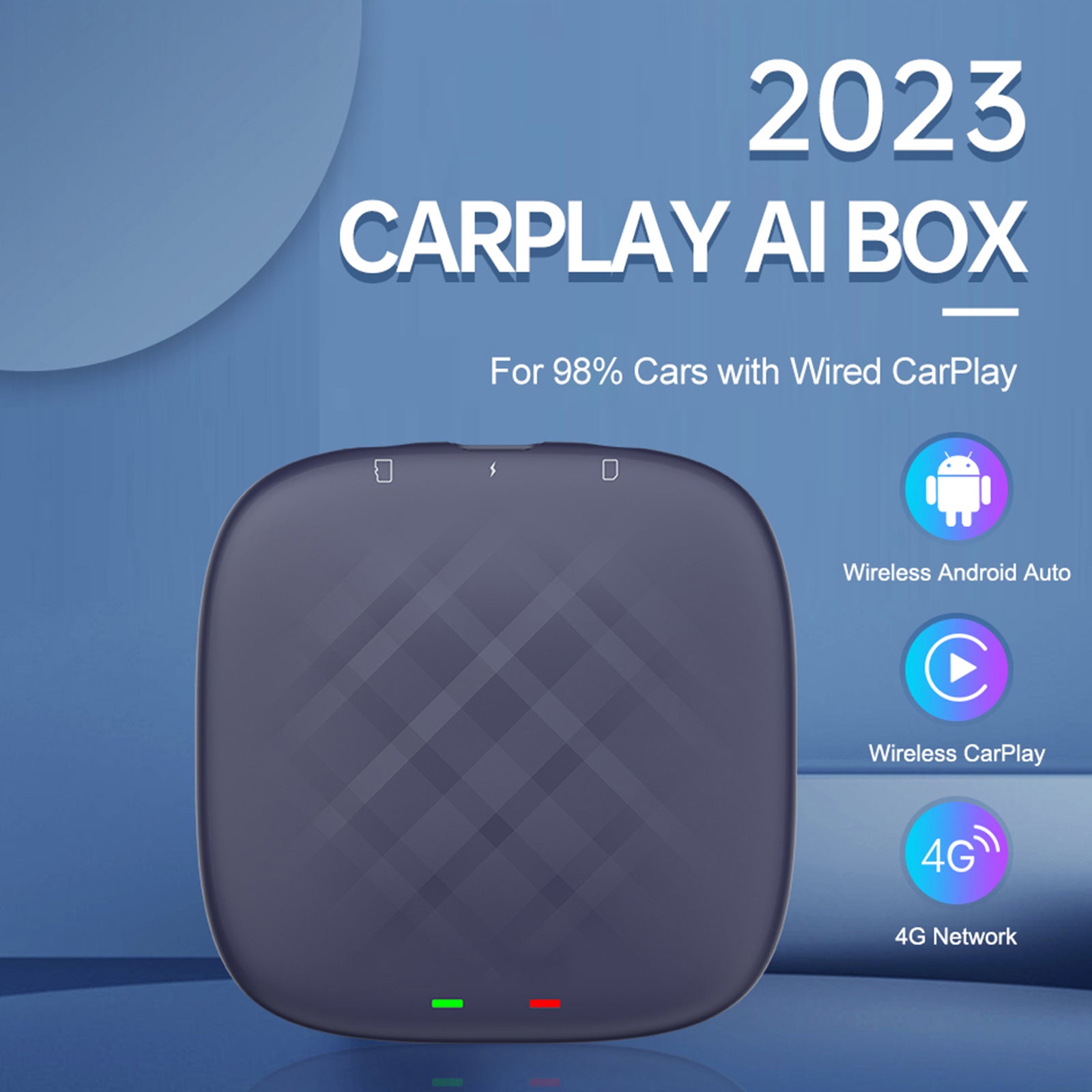 Carlinkit Carplay AI Box Plus Android 13 8+128GB Wireless GPS Bluetooth Adapter