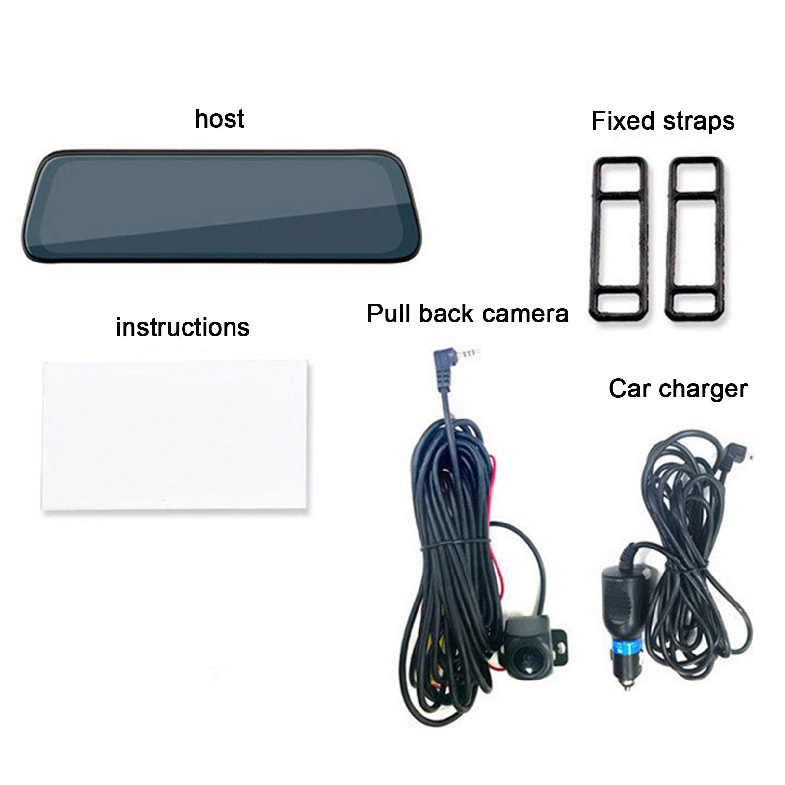 10-inch Full Screen HD 1080P Rearview Mirror Streaming Media Driving Recorder