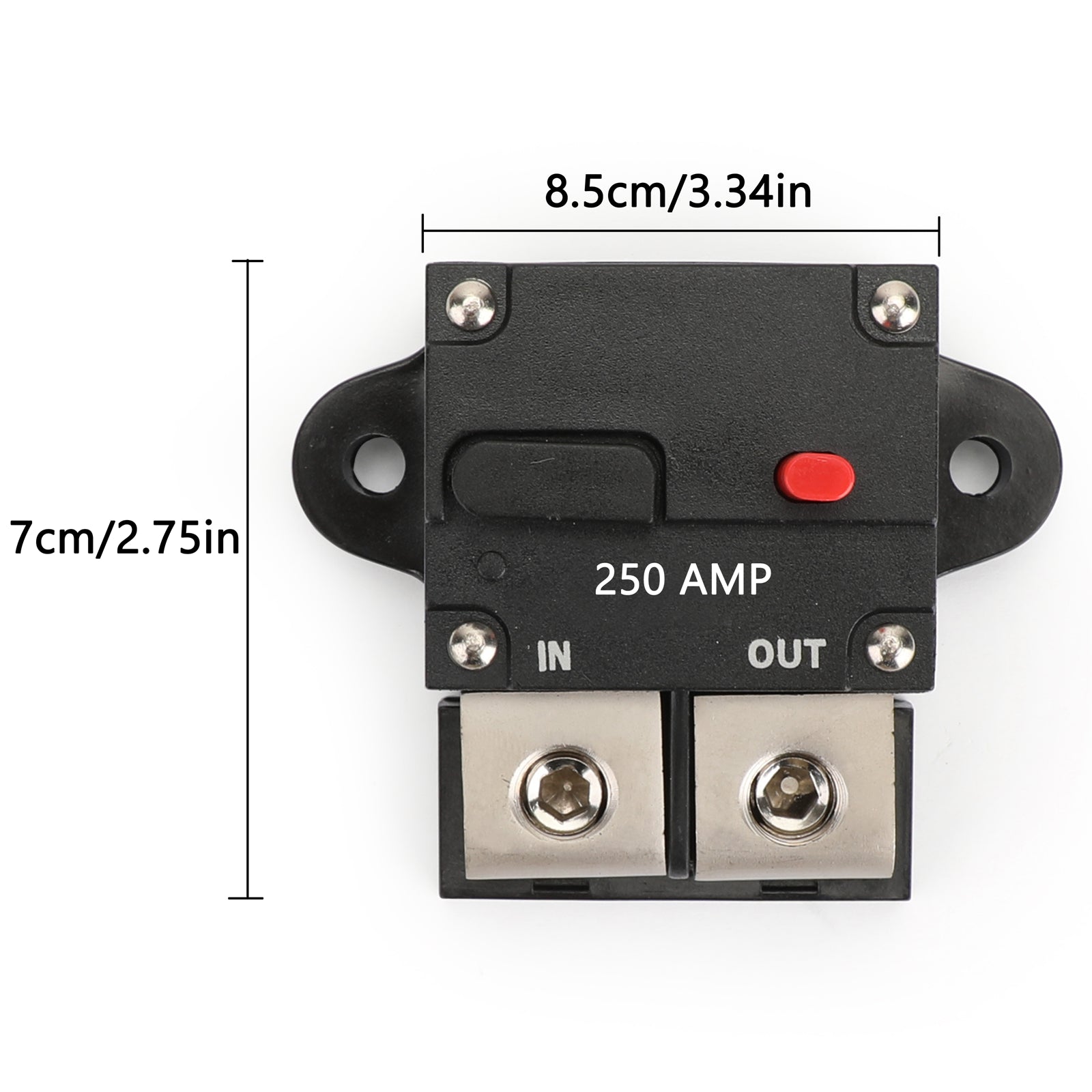 250A 300A Amp Manual Reset Inline Circuit Breaker Terminal Block Marine Auto