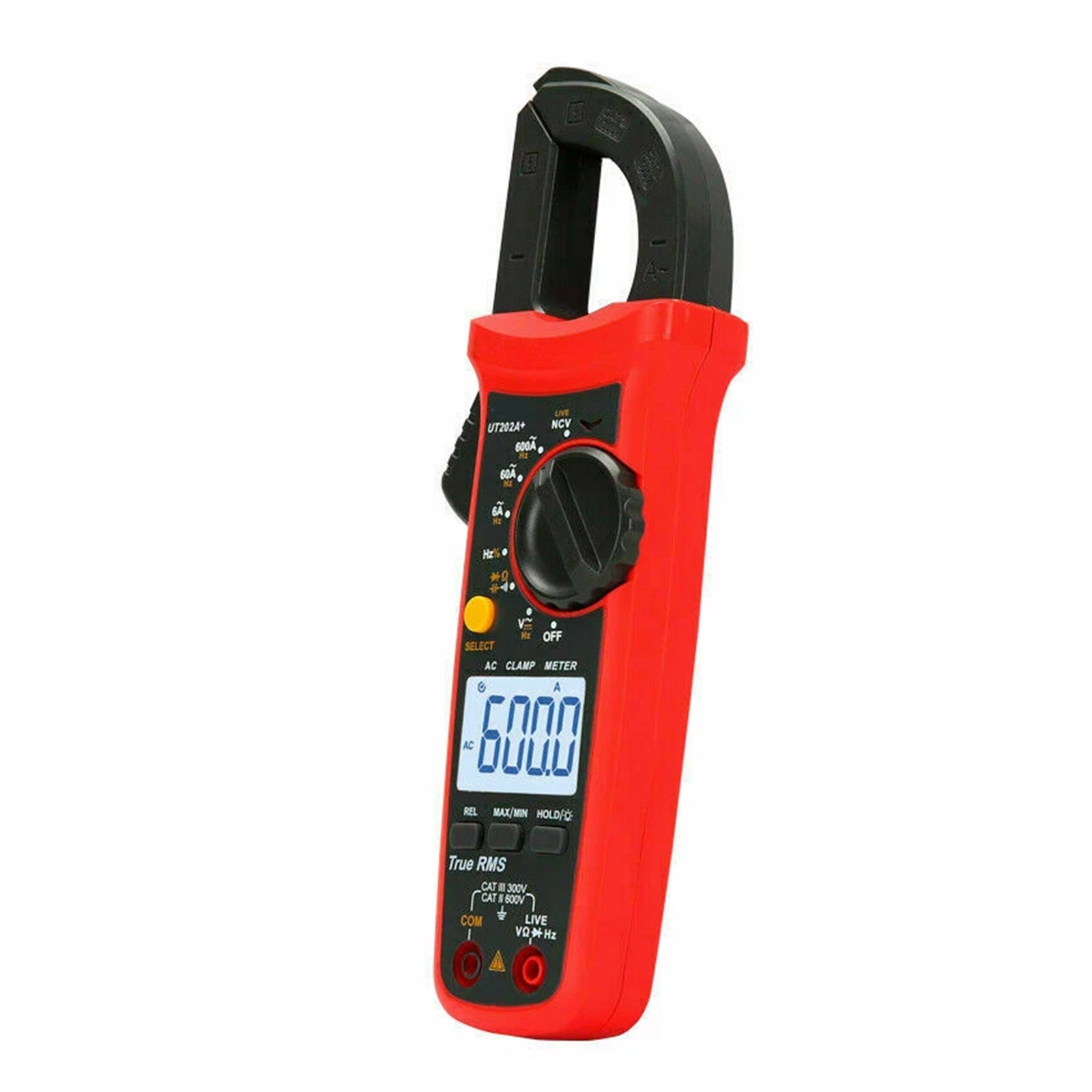 UT202A+ Digital Clamp Meter Multimeter Voltage 600A AC Current Resistance