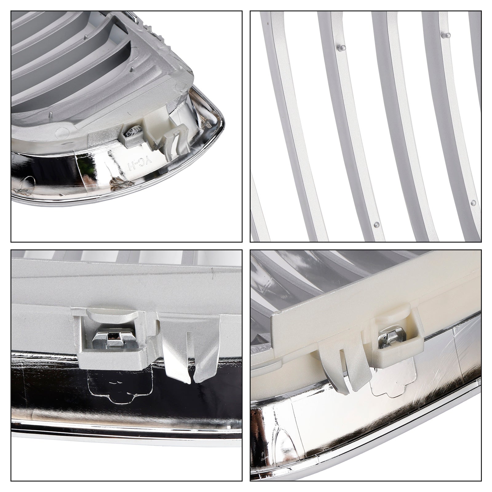 2002-2005 BMW E46 3 Series 4 Door Front Kidney Hood Grille Grill Chrome