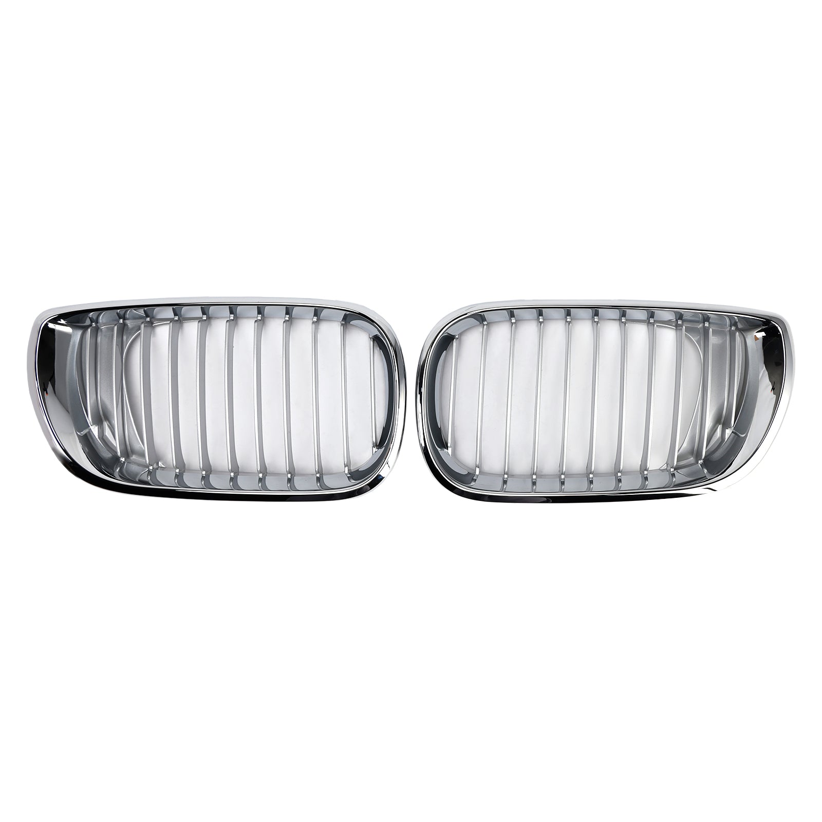 2002-2005 BMW E46 3 Series 4 Door Front Kidney Hood Grille Grill Chrome