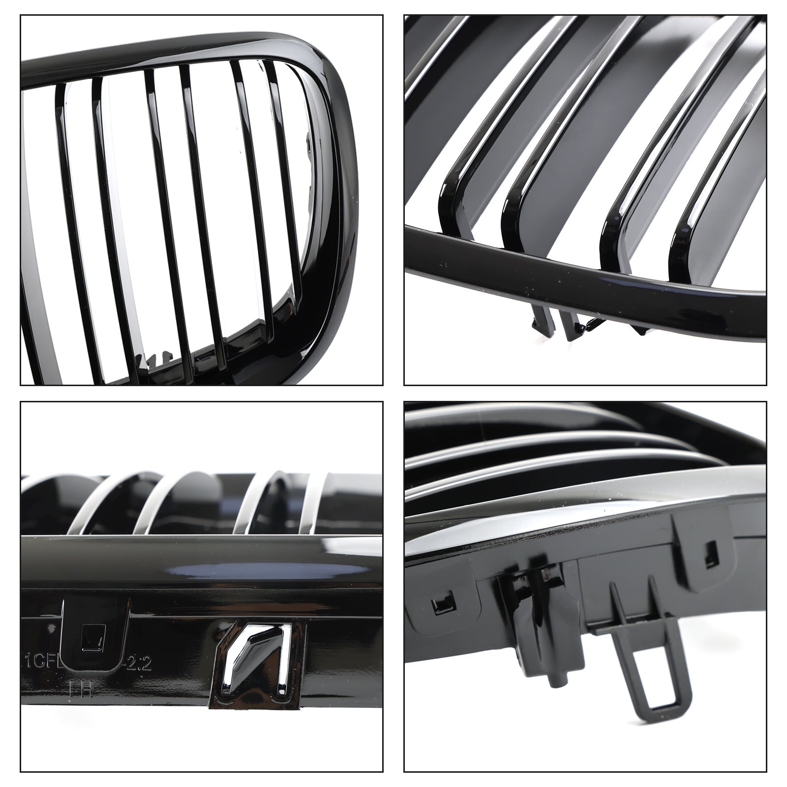 BMW X5 E70 2007-2013 Front Bumper Kidney Grille Grill Gloss Black