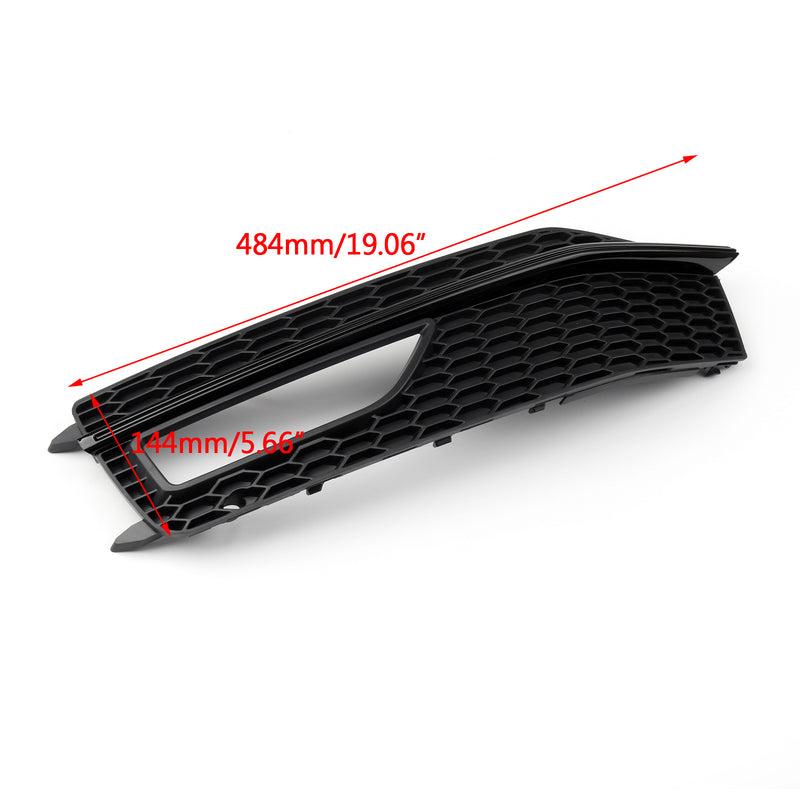 1x Left Bumper Fog Light Lamp Cover Grille Grill For Audi A4 S-line S4 13-15 Generic CA Market