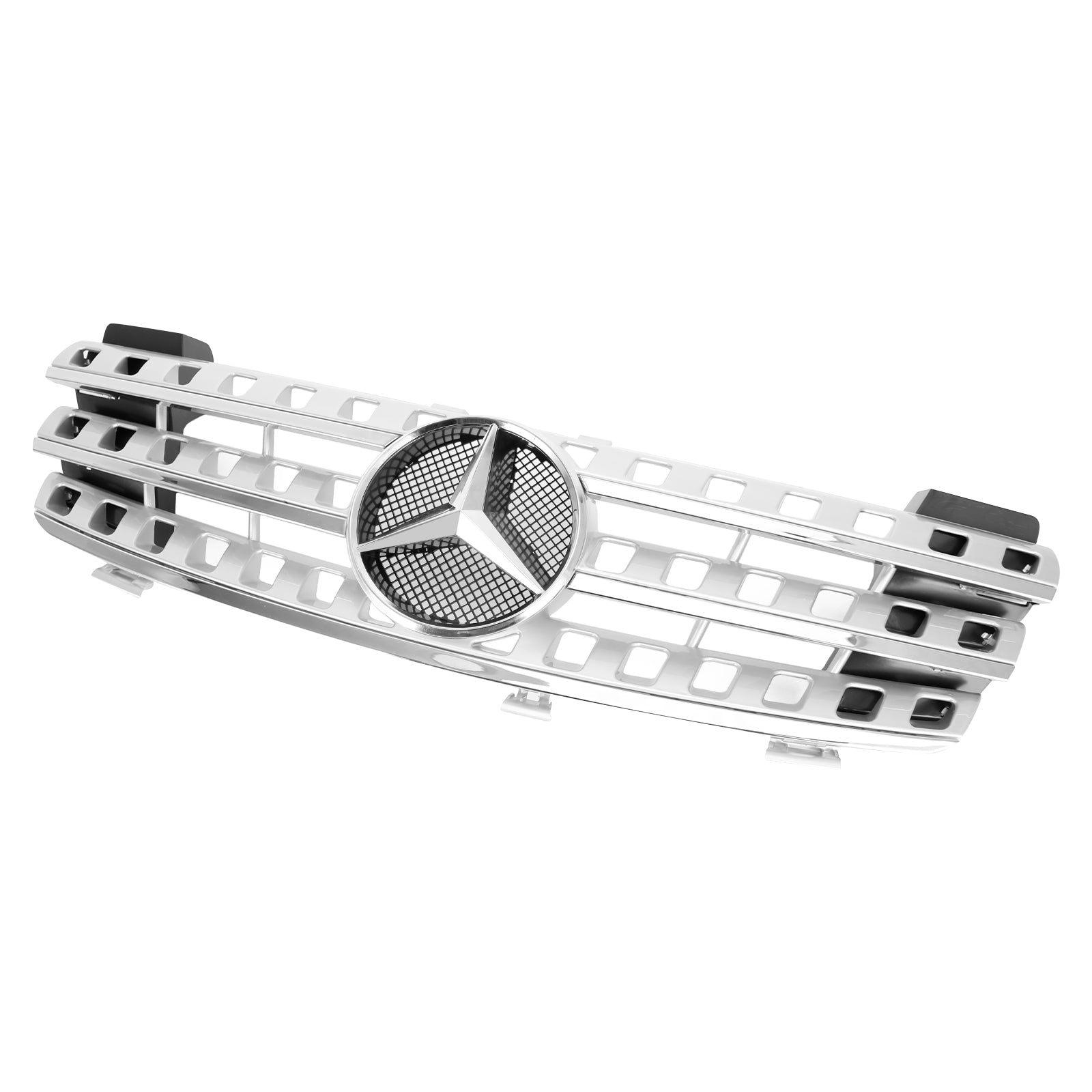 Mercedes Benz W164 2005-2008 ML M-Class Front Grill with Chrome Fins