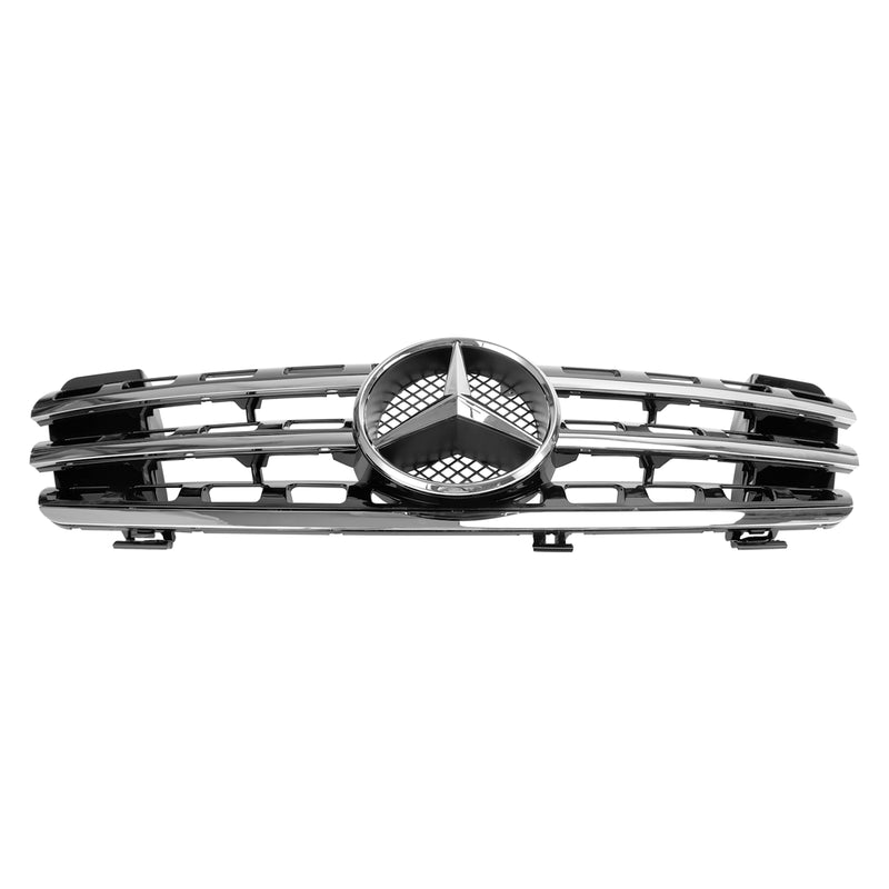 Mercedes Benz W164 2005-2008 ML M-Class Front Grill with Chrome Fins