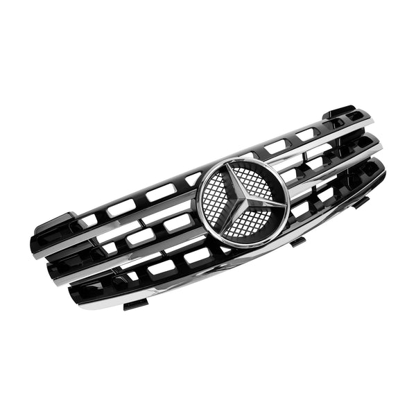 Mercedes Benz W164 2005-2008 ML M-Class Front Grill with Chrome Fins