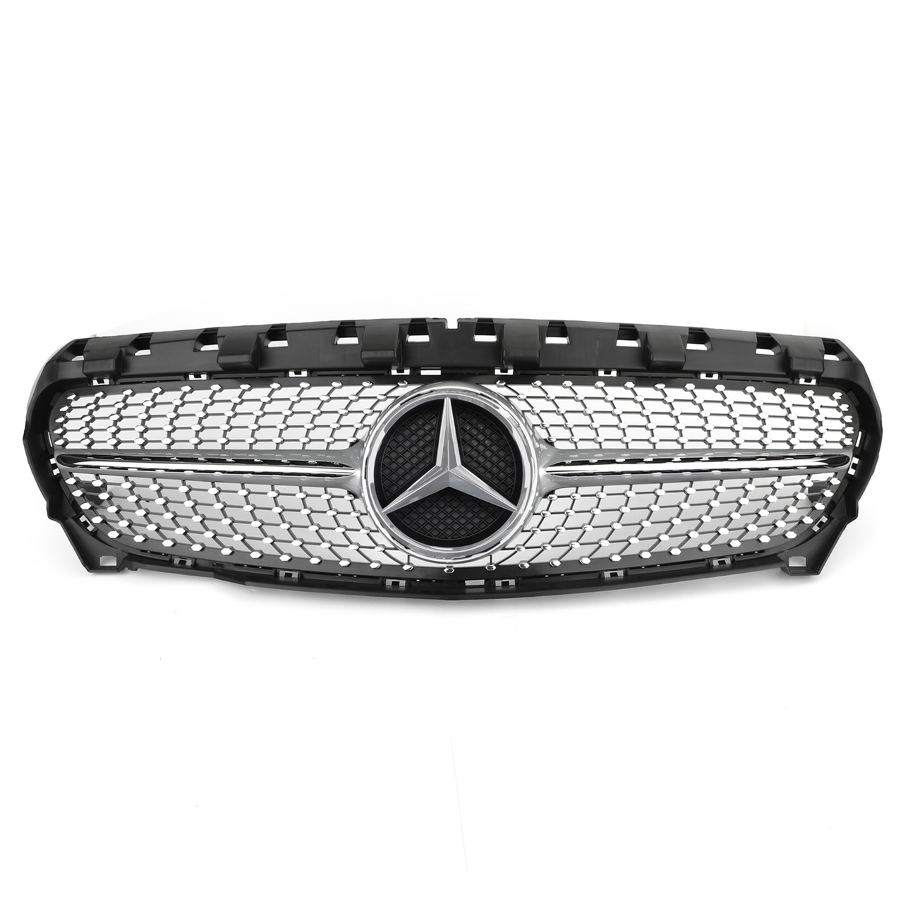 R117 W117 CLA250 2013-2016 Mercedes-Benz Diamond star Grill Replacement Grille Silver Generic