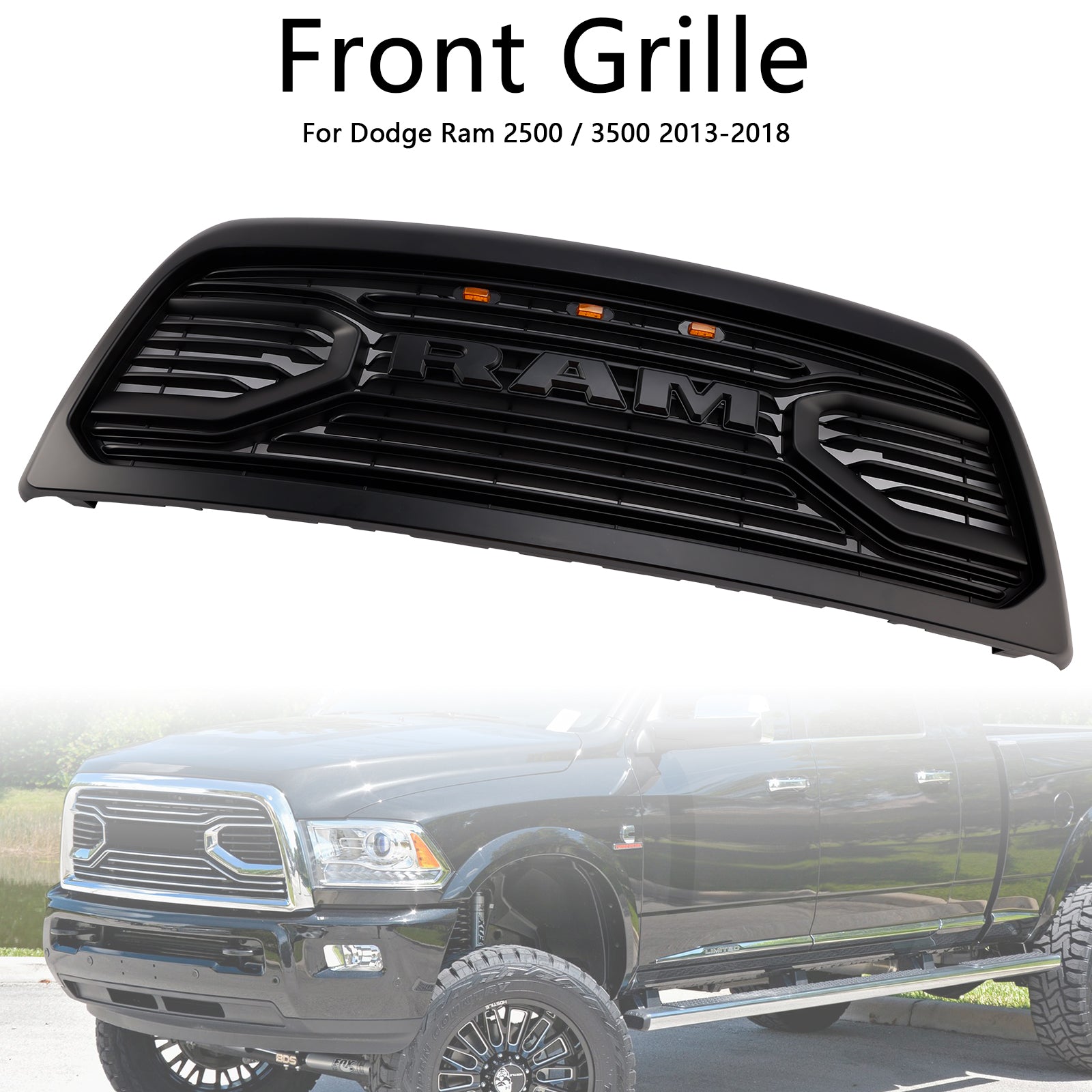 2013-2018 Dodge Ram 2500/3500 Laramie Limited Big-Horn Front Bumper Grille