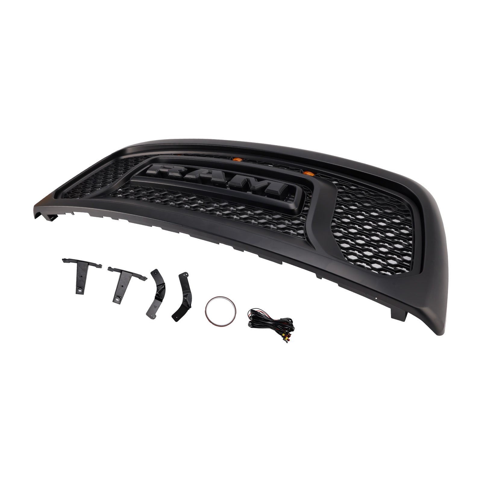 2010-2018 Dodge Ram 2500/3500 Laramie Limited W/ Led Light Front Bumper Grille