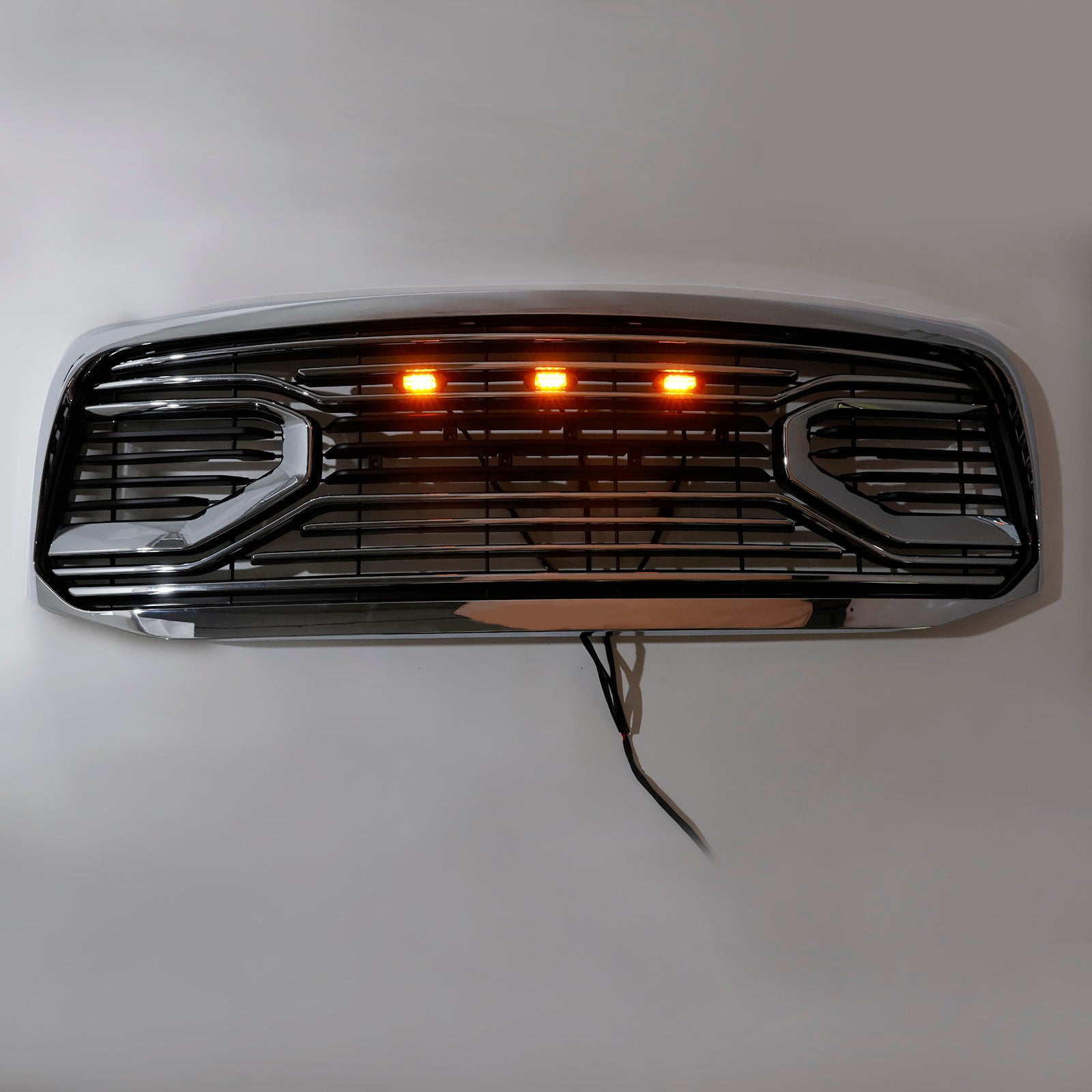 2006-2008 Dodge RAM 1500 Chrome Front Bumper Grill Grille With LED Light