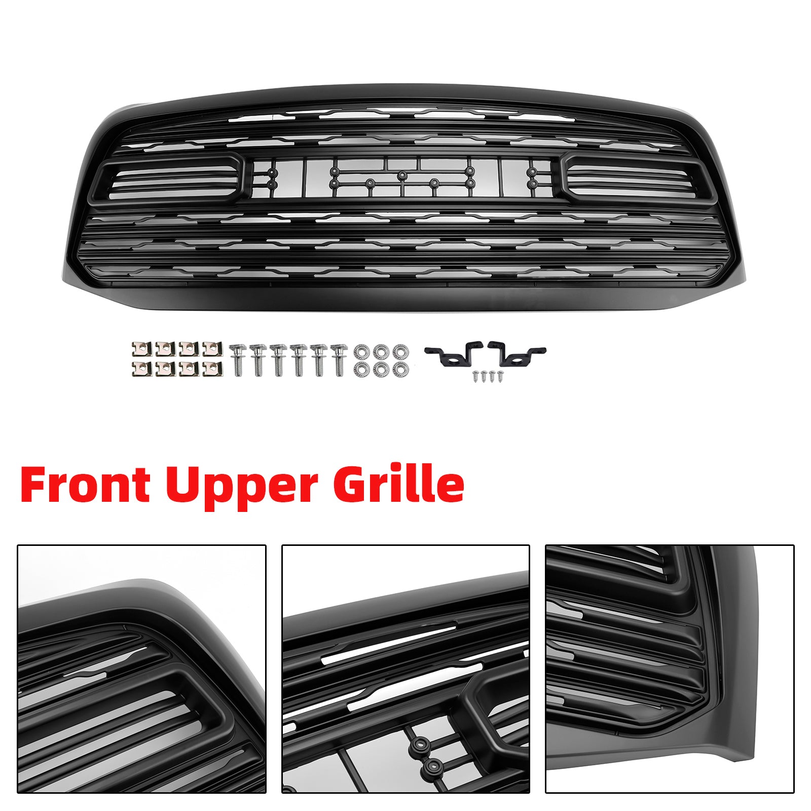 Dodge Ram 1500 2006-2008 LTD Style Grill Front Bumper Black Replacement Grille