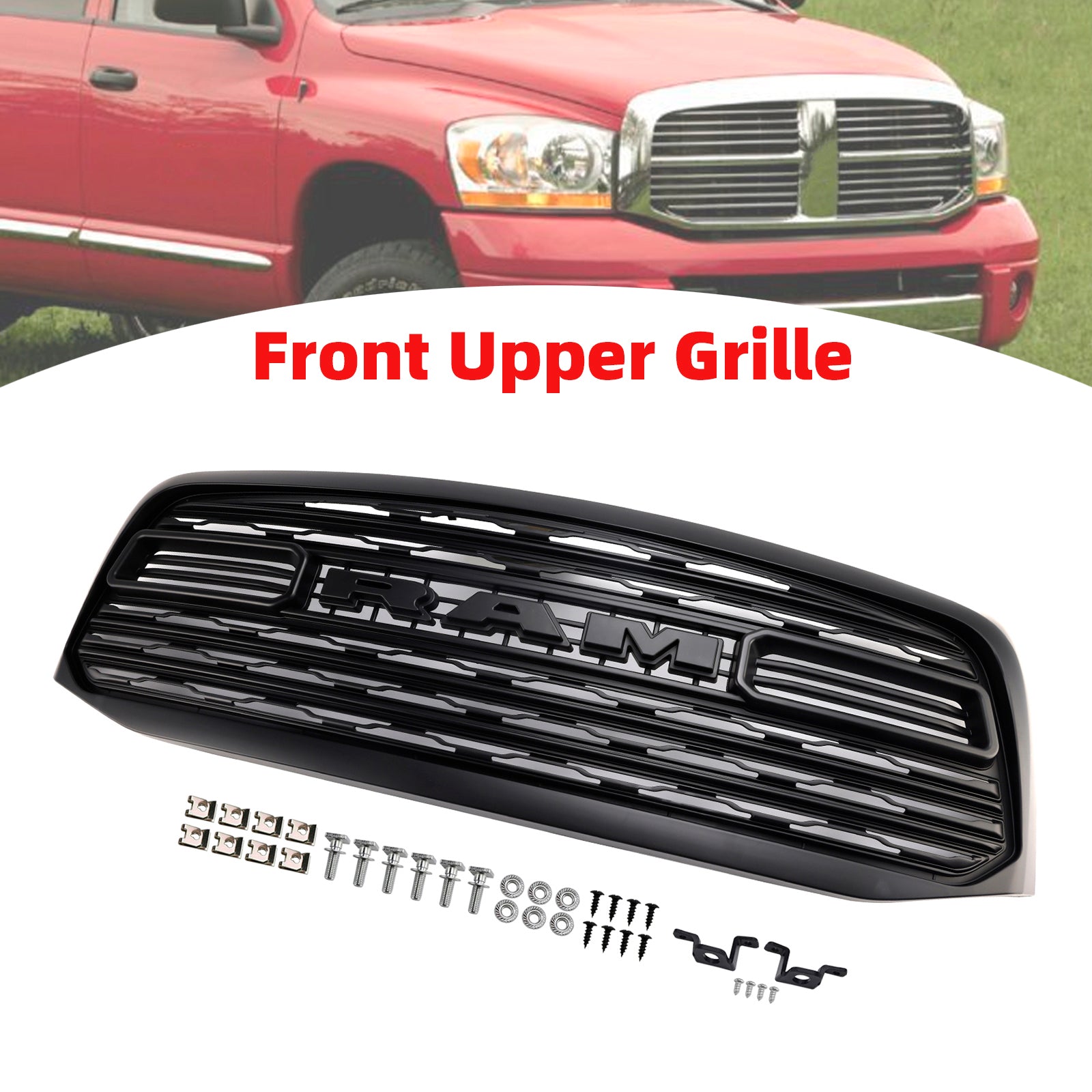 2006-2009 Dodge RAM 3500 LTD Style Front Bumper Grill Grille