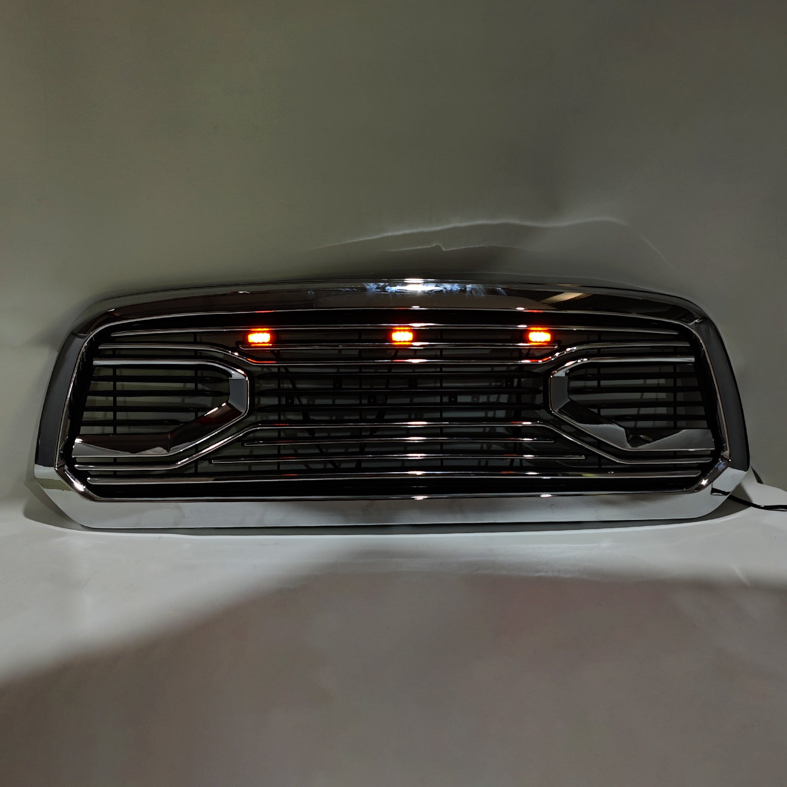 2013-2018 Dodge Ram 1500 Big Horn Style Front Bumper Grill Grille Chrome