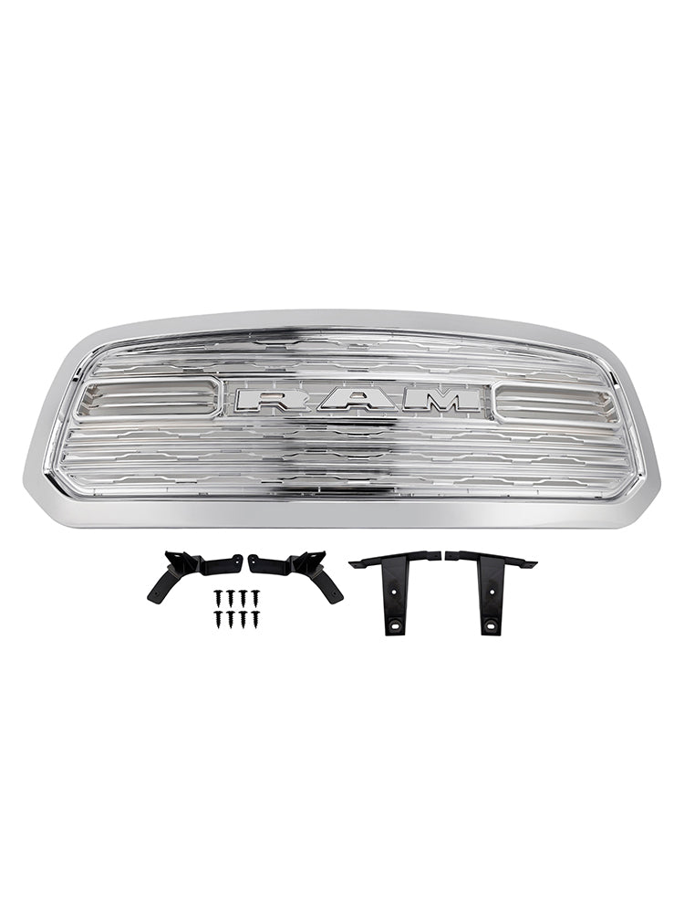 2013-2018 Dodge Ram 1500 LTD Style Front Bumper Grill Grille Chrome