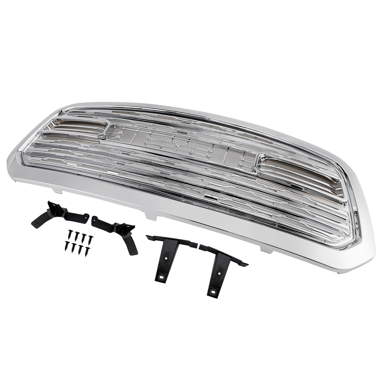 2013-2018 Dodge Ram 1500 LTD Style Front Bumper Grill Grille Chrome