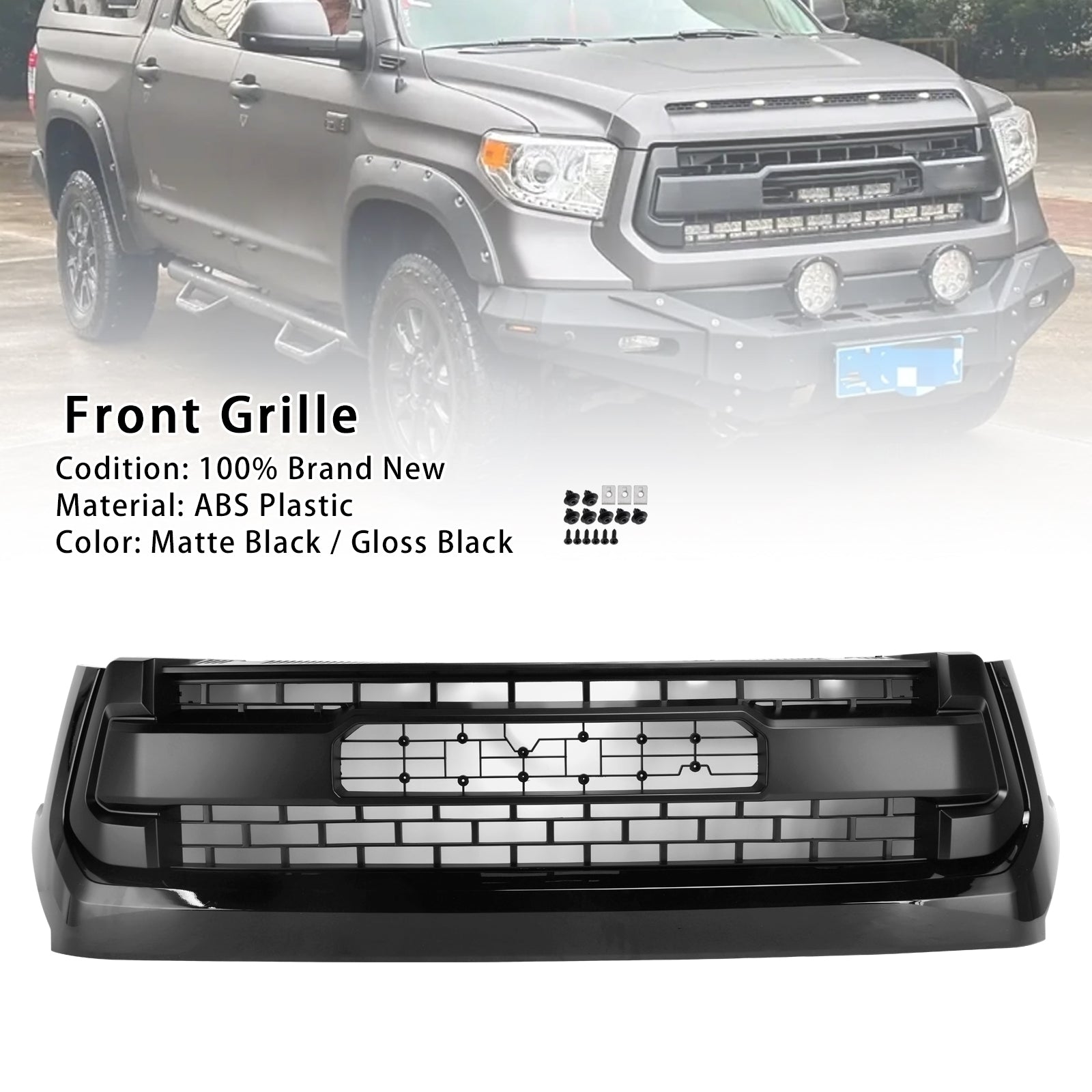 2014-2018 TOYOTA TUNDRA TRD PRO Honeycomb Grille W/Letter Generic