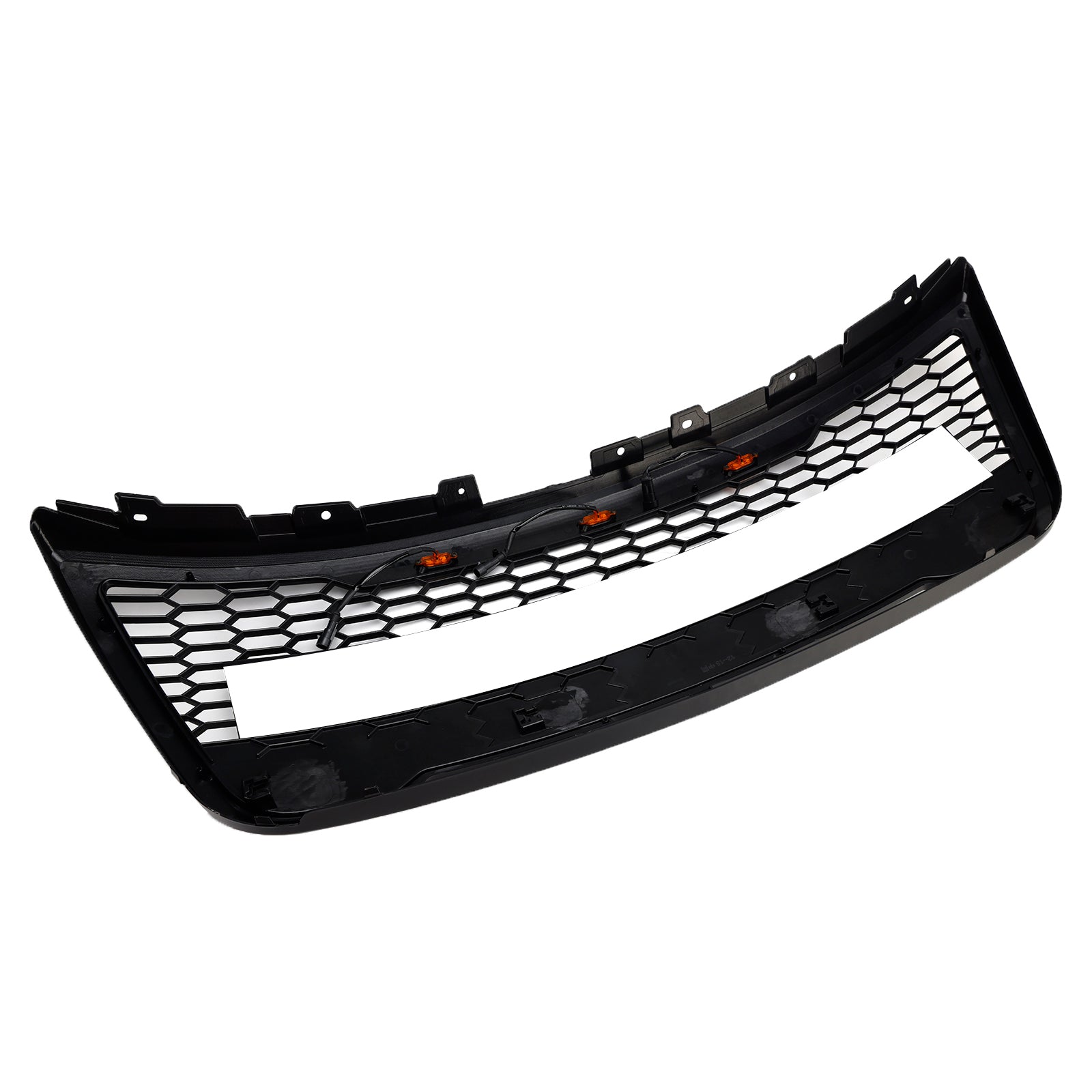 2012-2015 Ford Explorer With Lights Grey Front Upper Bumper Grill Grille