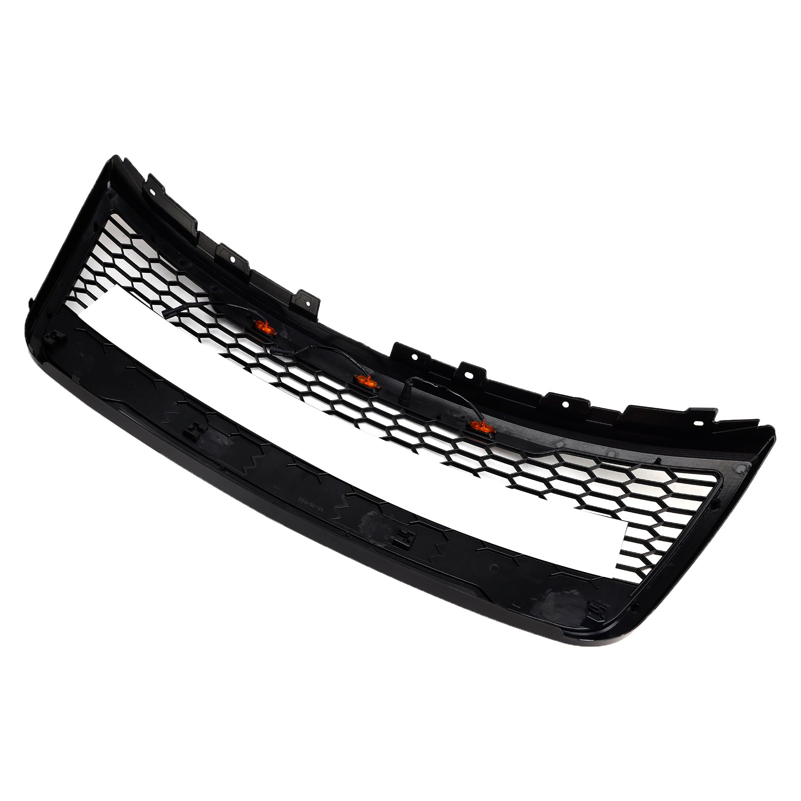 2012-2015 Ford Explorer With Lights Grey Front Upper Bumper Grill Grille
