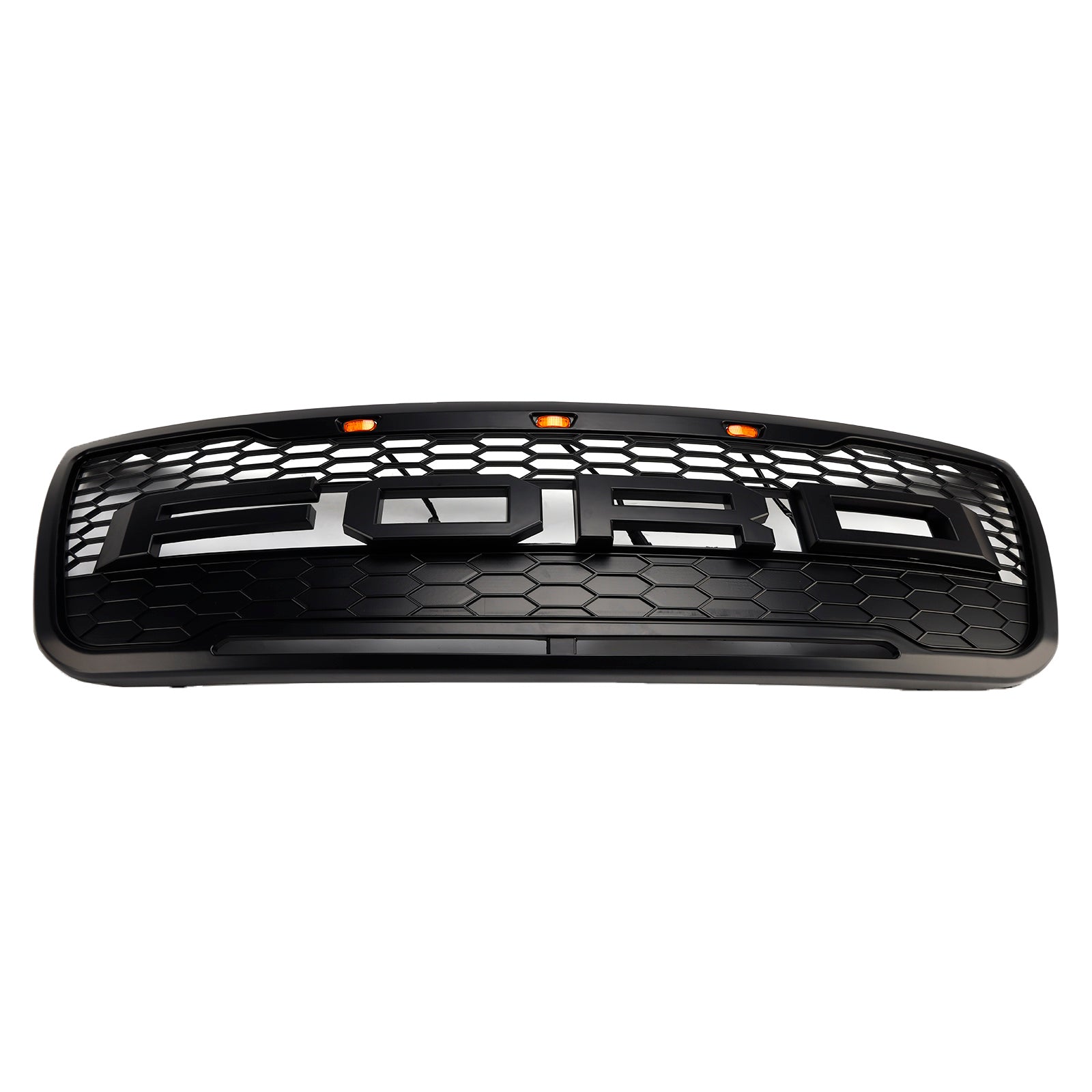 2012-2015 Ford Explorer With Lights Grey Front Upper Bumper Grill Grille