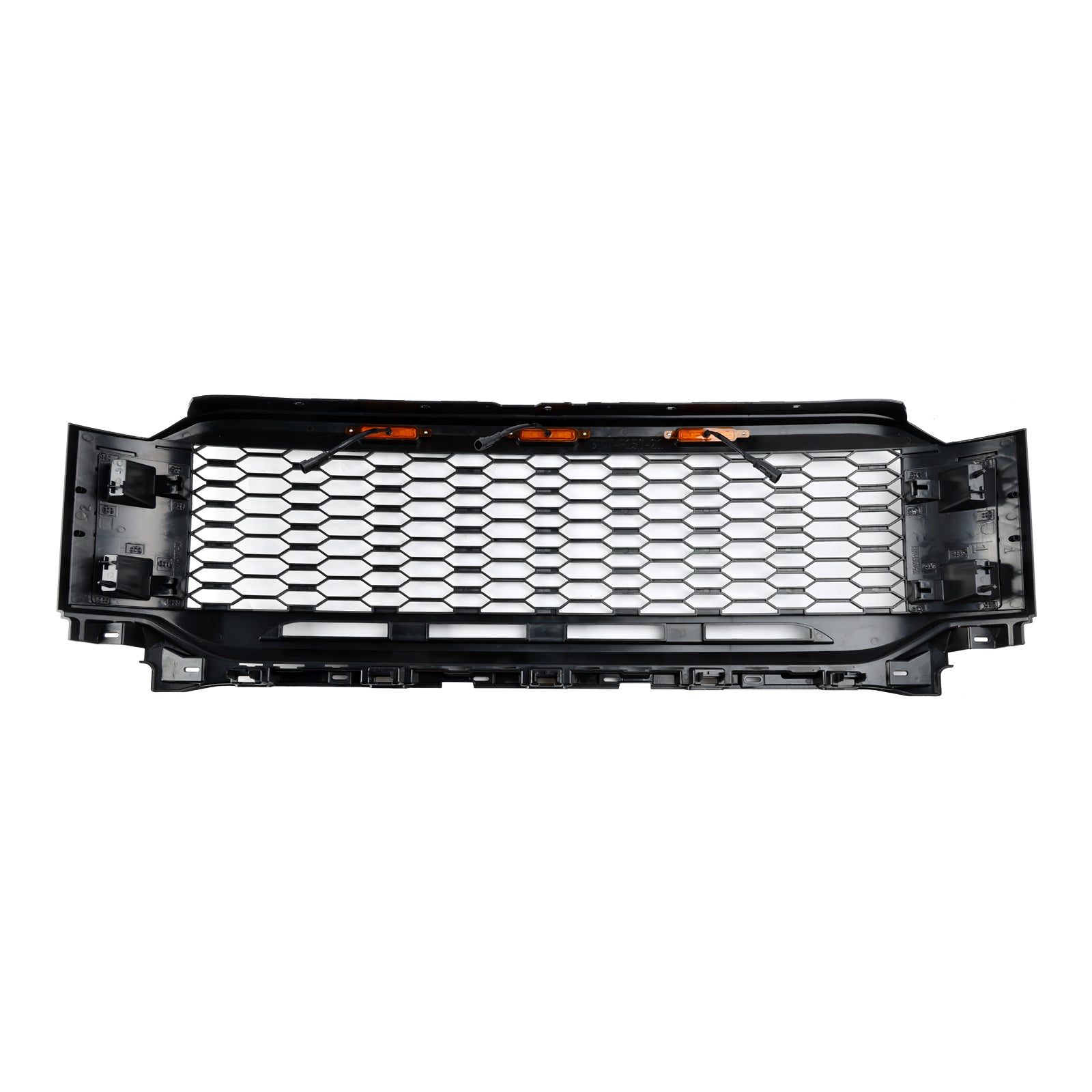 Replacement ABS Front Bumper Grill Grille Fit Ford F150 2021-2023 Raptor W/ LED Without Camera Housing