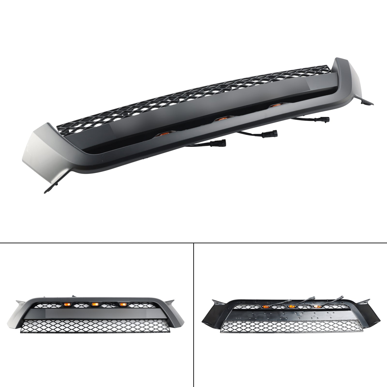 2010-2013 4Runner TO1200367 Matte Black W/Letter TRD Pro Style Front Bumper Grille Grill Generic