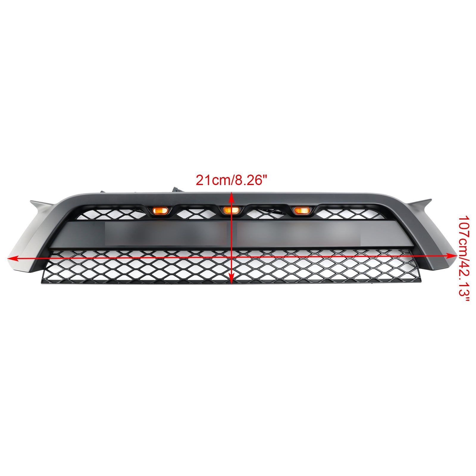 Toyota 4Runner 2010-2013 Matte Black TRD Pro Style Front Bumper Grille Grill Generic