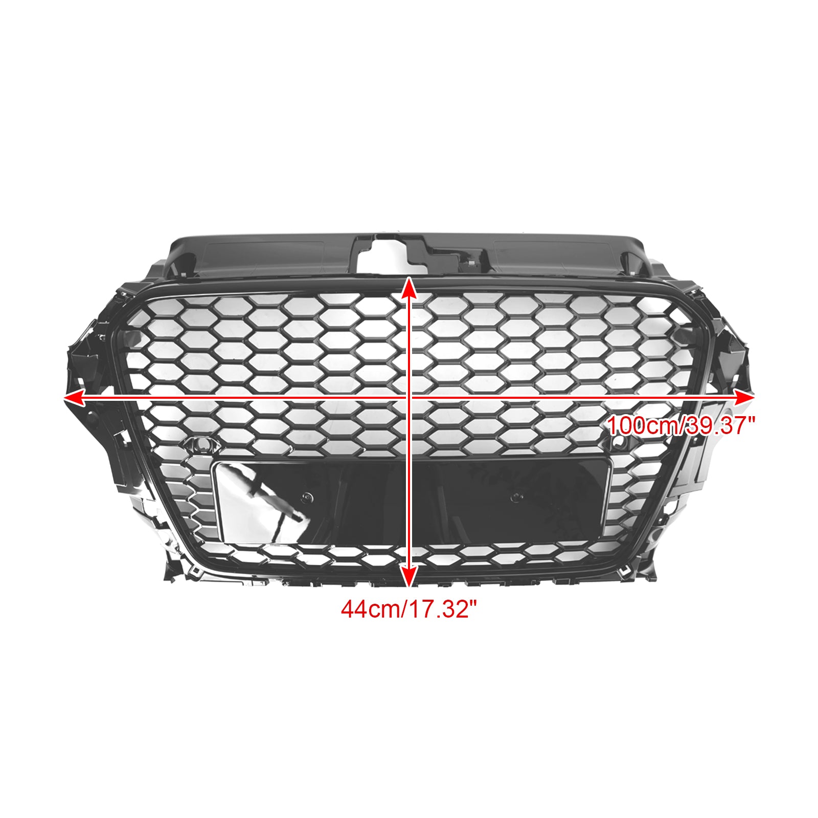 2013-2016 Audi A3 S3 Grill Replacement RS3 Style Front Hood Honeycomb Bumper Grille Generic
