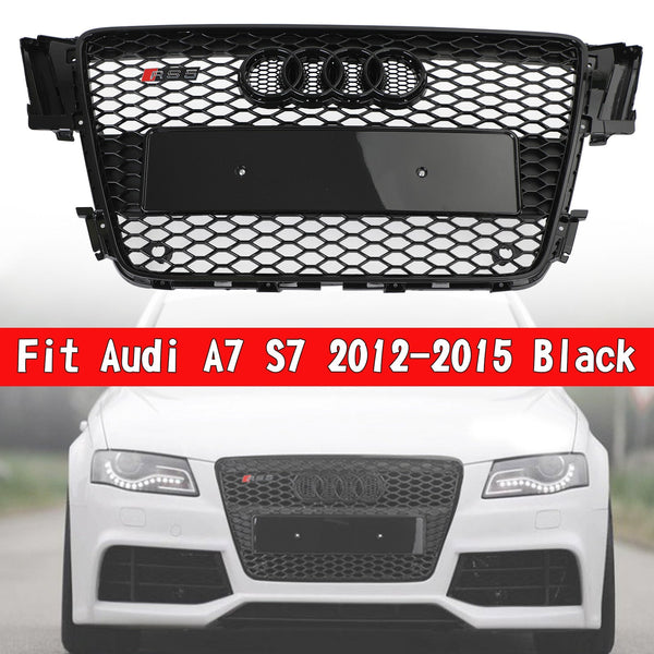 08-12 AUDI A5 S5 B8 Honeycomb RS5 Style Hood Sport Mesh Grille Grill Genérico
