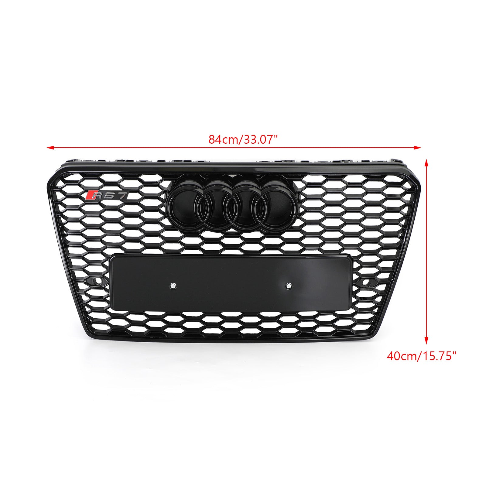 Audi A7/S7 2012-2015 Black RS7 Style Honeycomb Sport Mesh Hex Grille Grill