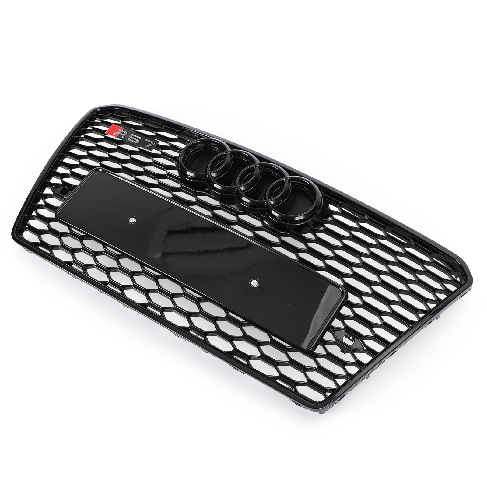 Parrilla hexagonal de malla deportiva estilo panal Audi A7/S7 RS7 2012-2015, color negro