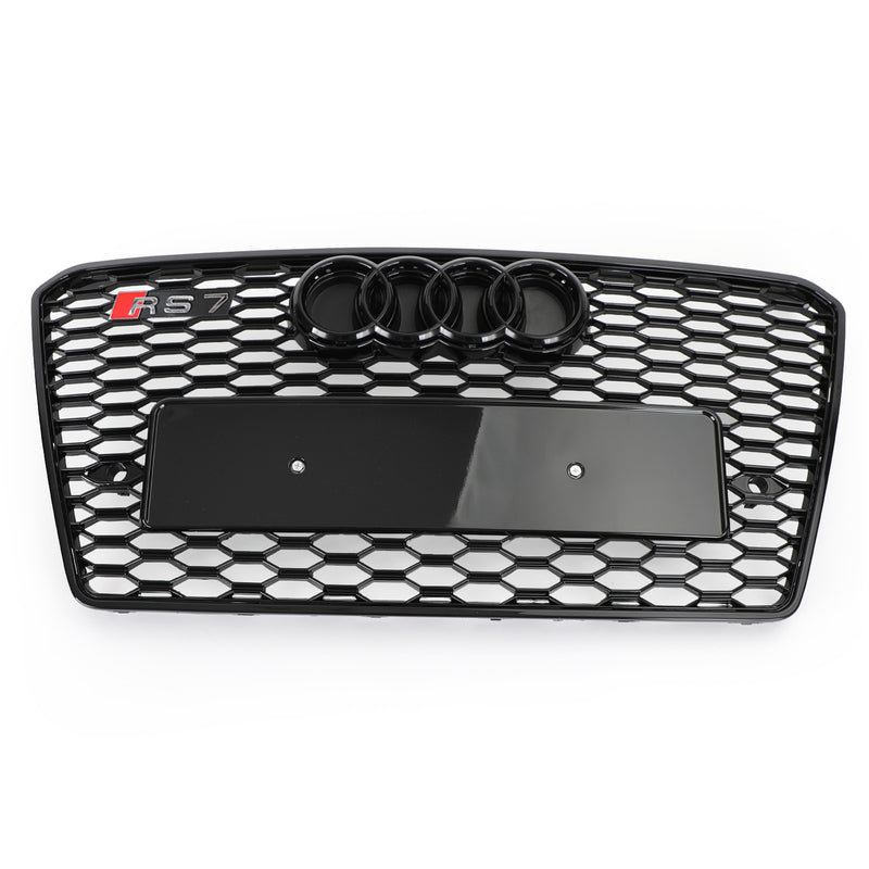 Audi A7/S7 2012-2015 Black RS7 Style Honeycomb Sport Mesh Hex Grille Grill