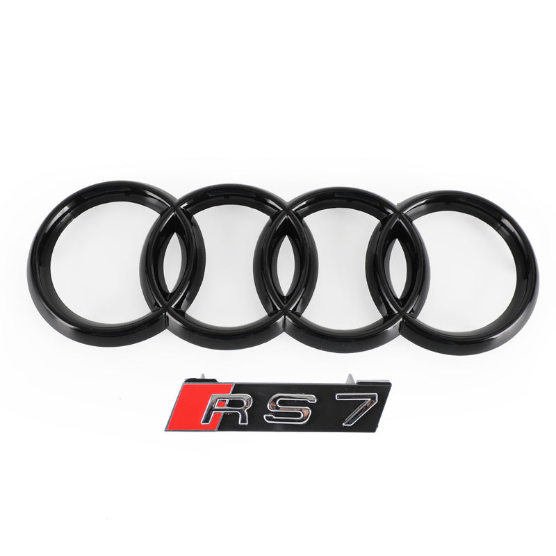 Audi A7/S7 2012-2015 Parrilla hexagonal de malla deportiva estilo panal RS7 negro