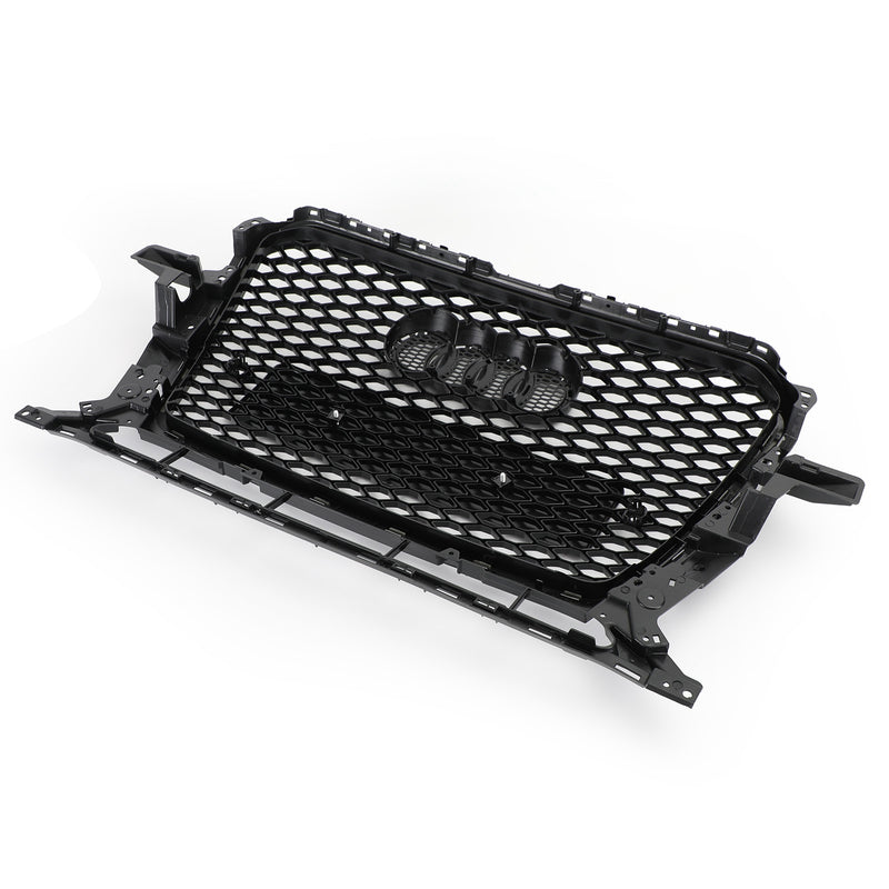 13-17 Audi Q5 Gloss Black RSQ5 Style Honeycomb Mesh Sport Hex Grill Replacement