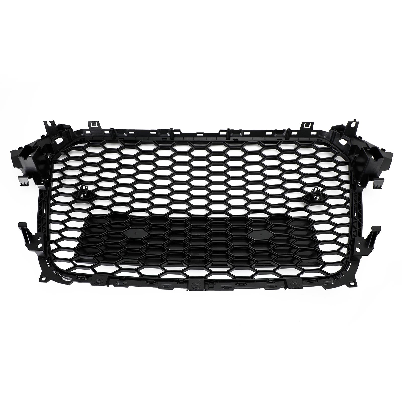 13-16 Audi A4 S4 RS4 Style Mesh Front Bumper Grille Grill Gloss Black