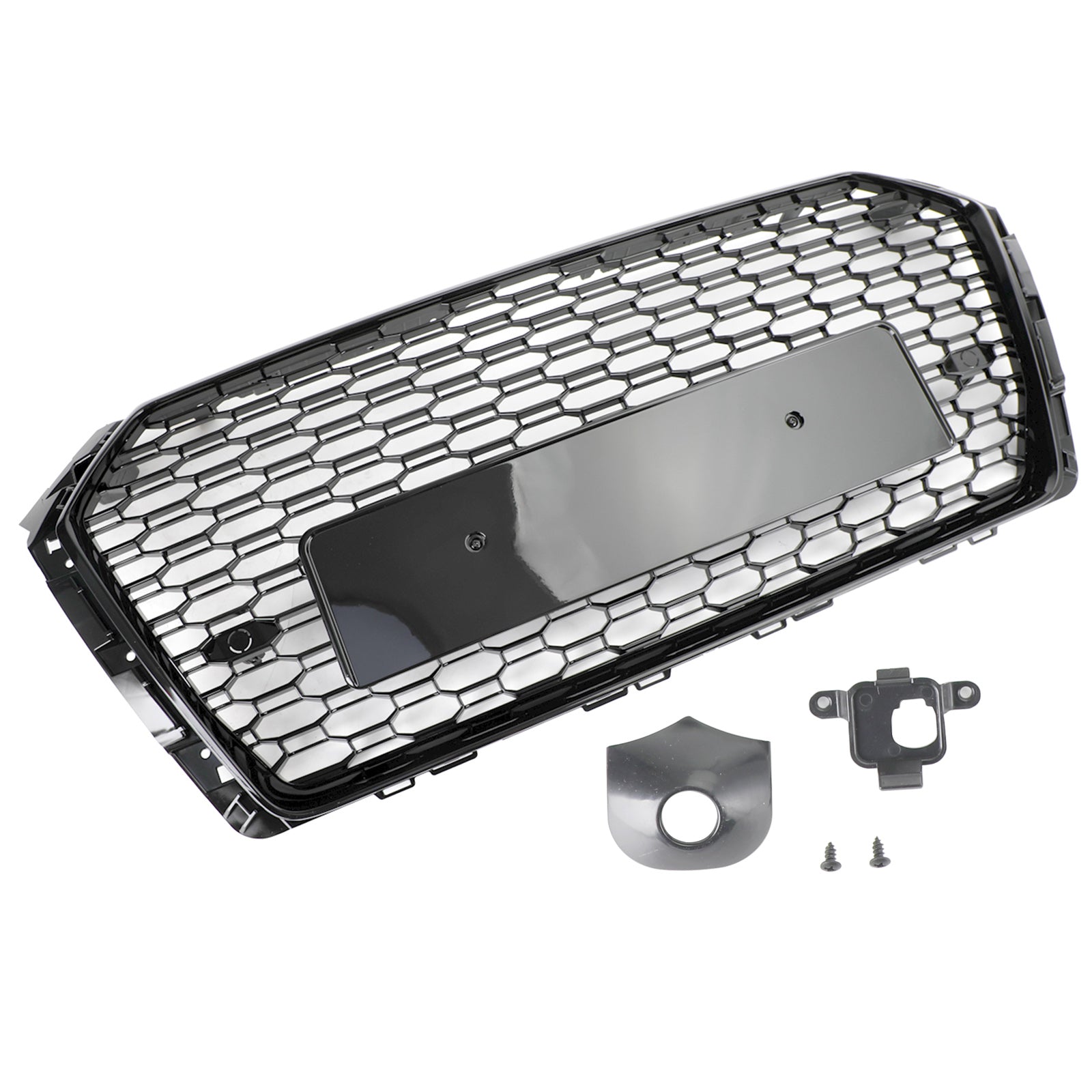 16-19 Audi A4/S4 Black Honeycomb RS4 Style Mesh Hex Grill Replacement Generic