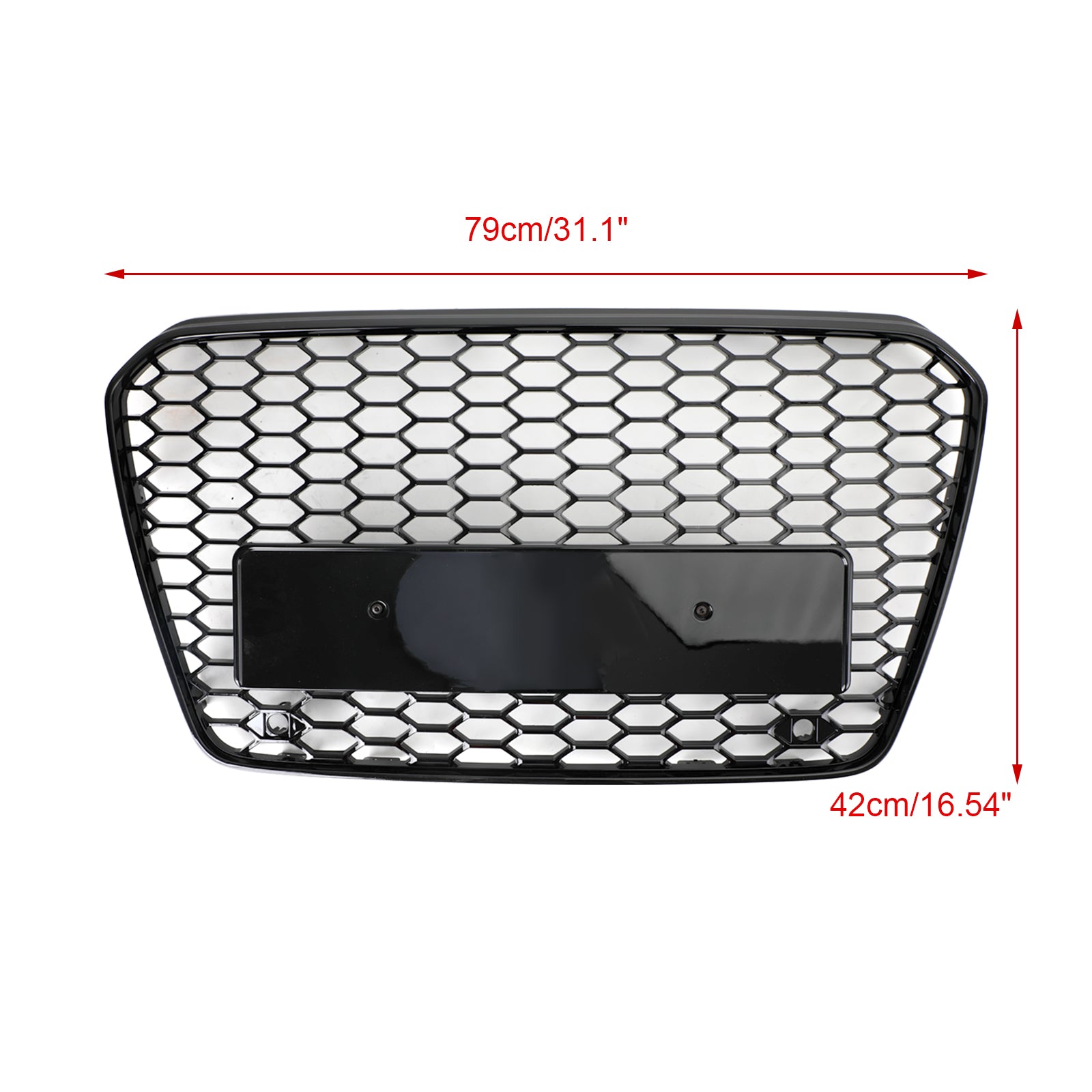 2013 2014 2015 2016 Audi A5 S5 B8.5 Honeycomb RS5 Style Hex Mesh Front Bumper Grille Generic
