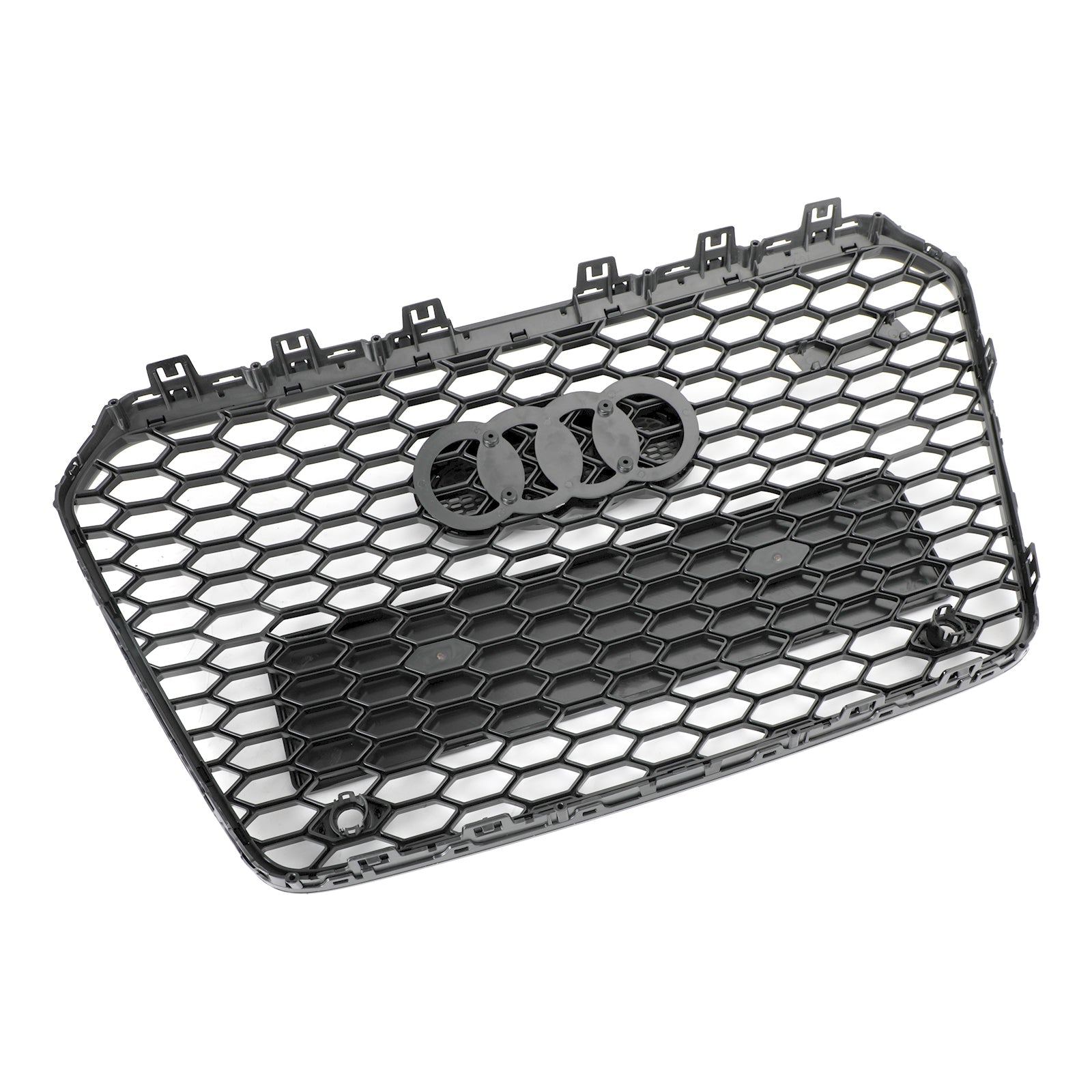 13-16 Audi A5 S5 B8.5 Grill Replacement RS5 Style Honeycomb Hex Mesh Front Bumper Grill Generic